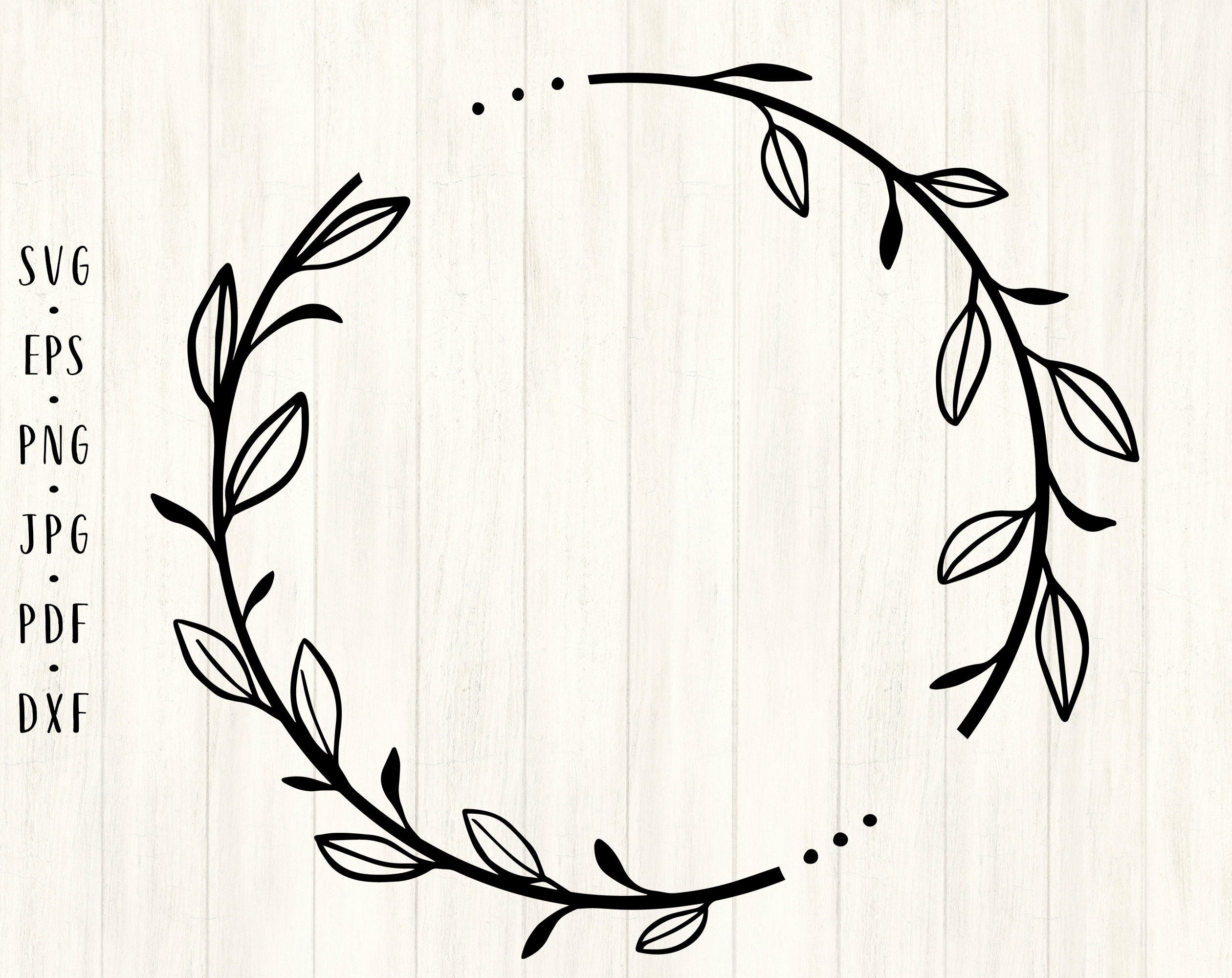 Half Laurel Wreath SVG
