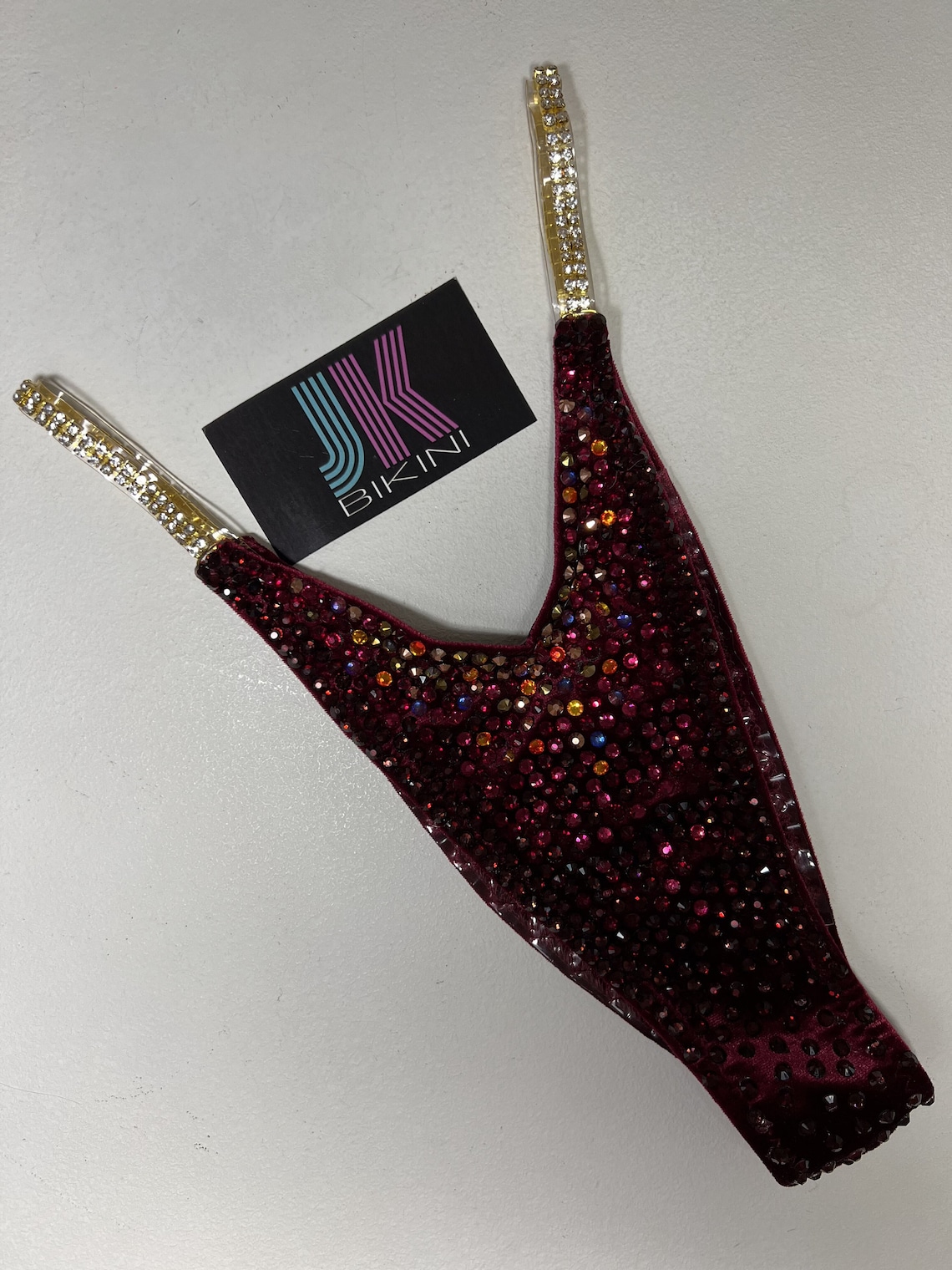 Red Bikini Competition Ifbb Npc Bikini Wbff Etsy