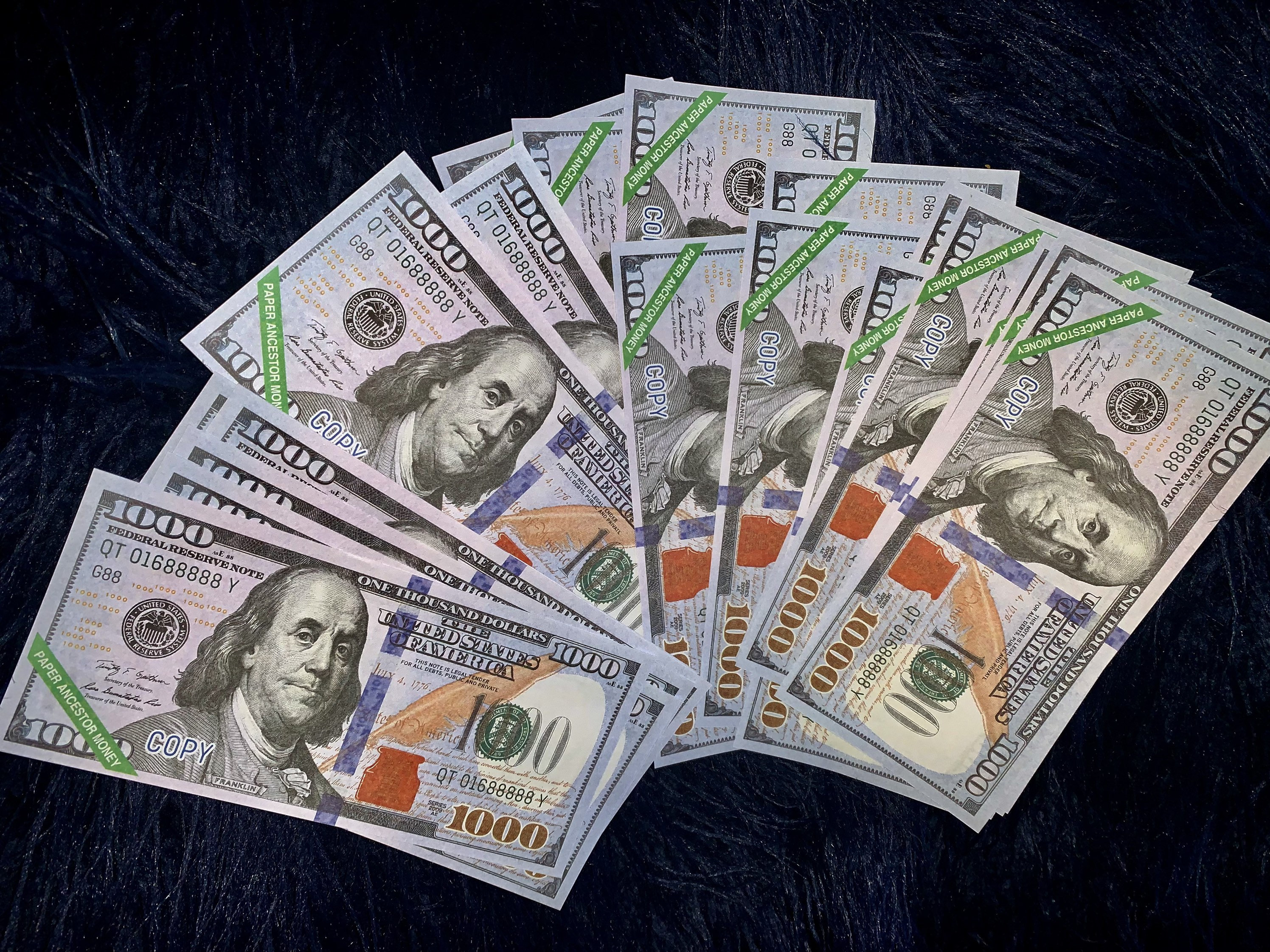 33 Pieces Of 1000 Ancestor Money Bills Ancestor Money Joss Etsy