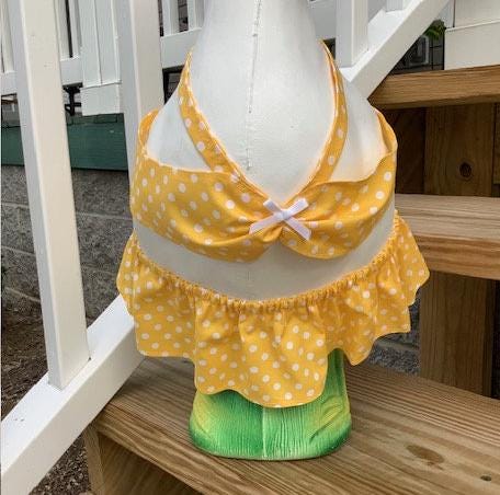 Porch Goose Outfit Yellow Polka Dot Bikini Goose Clothing Goose Outfit Fits To Inch
