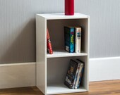 Oxford 2 Tier Cube Bcherregal Display Regale Lagerung Einheit Holz Stand wei