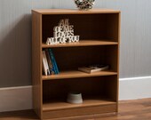 Cambridge 3 Tier Low Bcherregal Display Regale Lagerung Einheit Holz Stand Regale Eiche