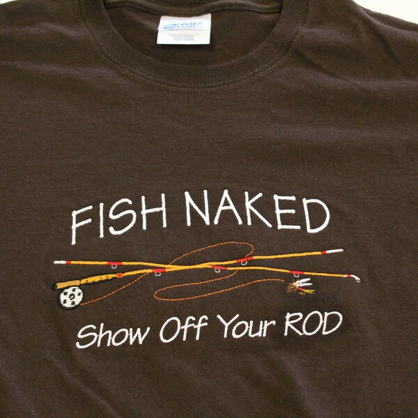 Mens Fish Naked Tshirt Etsy