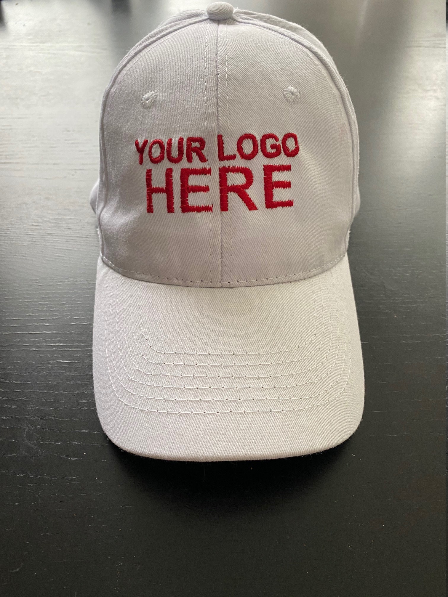 Custom Logo Hat Personalized Baseball Caps Company Logo Hat Etsy