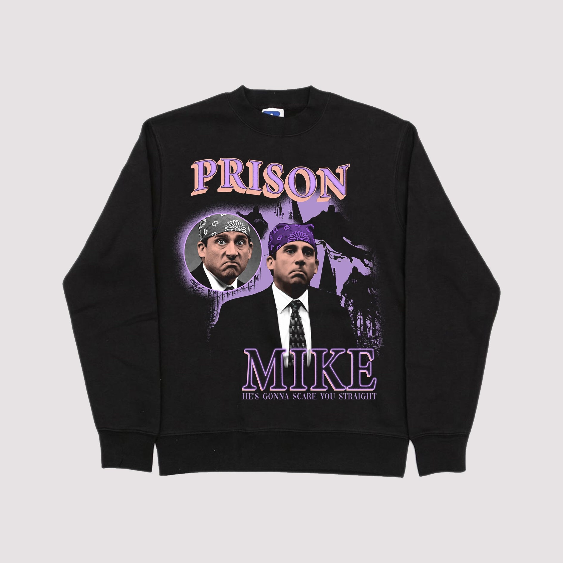 Michael Scott Prison Mike Jumper Sweater Sweatshirt The Office U.s Funny Unisex Shirt Xmas Meme Dwight Retro 90’s Vintage Homage Bootleg