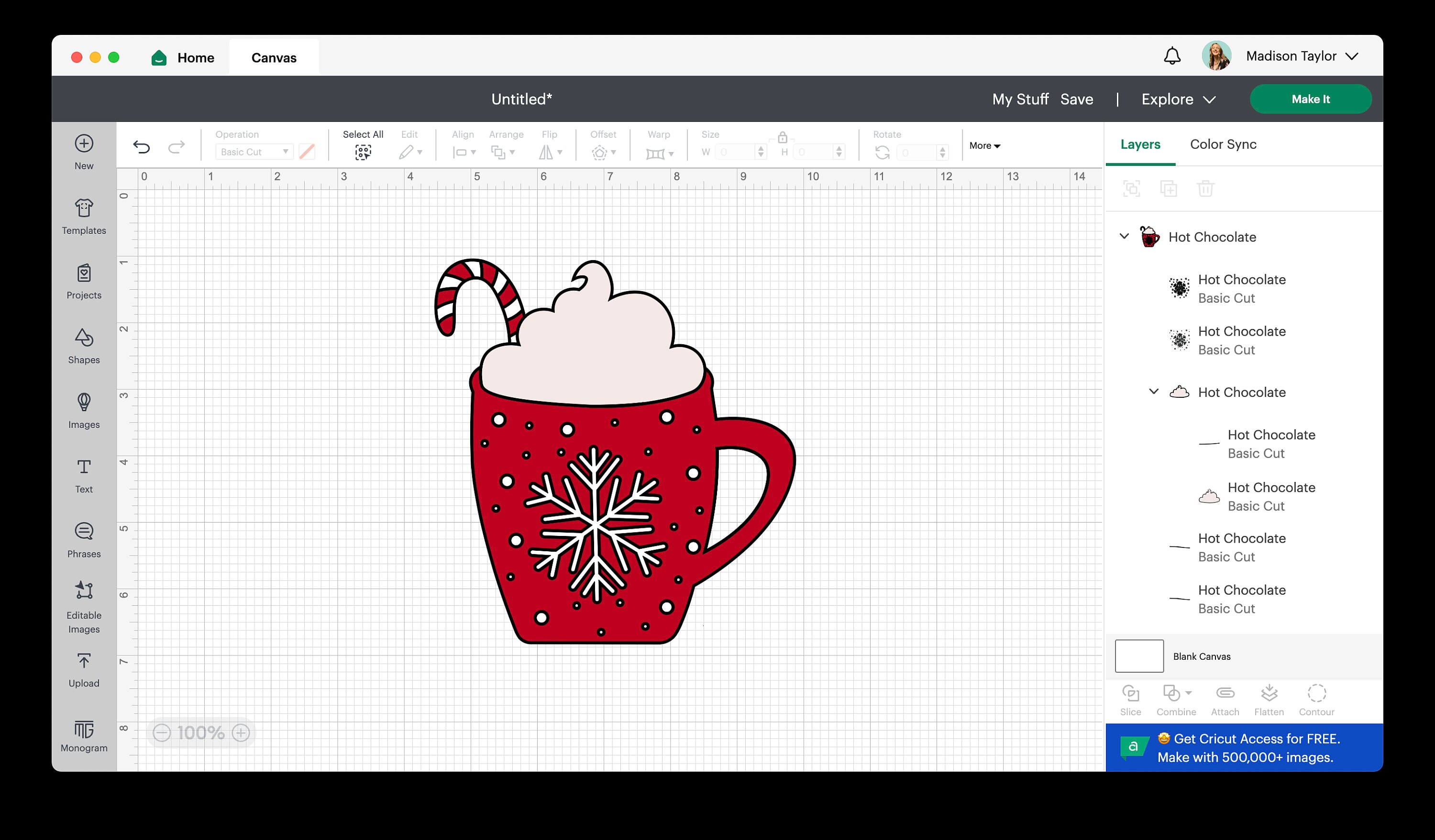 Hot Chocolate Svg Png Winter Drink Png Hot Cocoa Clipart Cut File