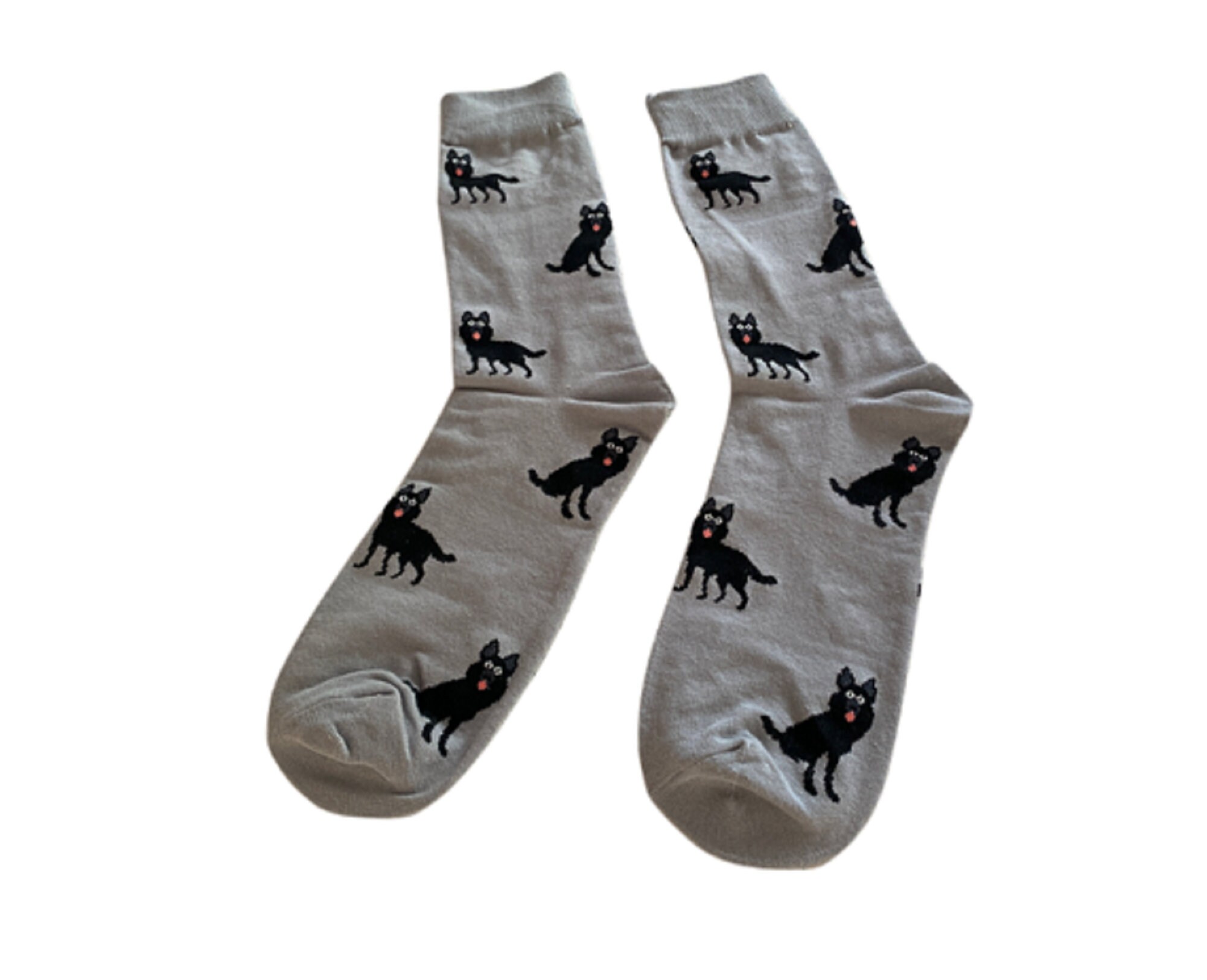 Black German Shepherd Dog Print Unisex Socks One Size Fit UK 5 - 11, Eu 38 46, Us 7.5 12 Stride in Style