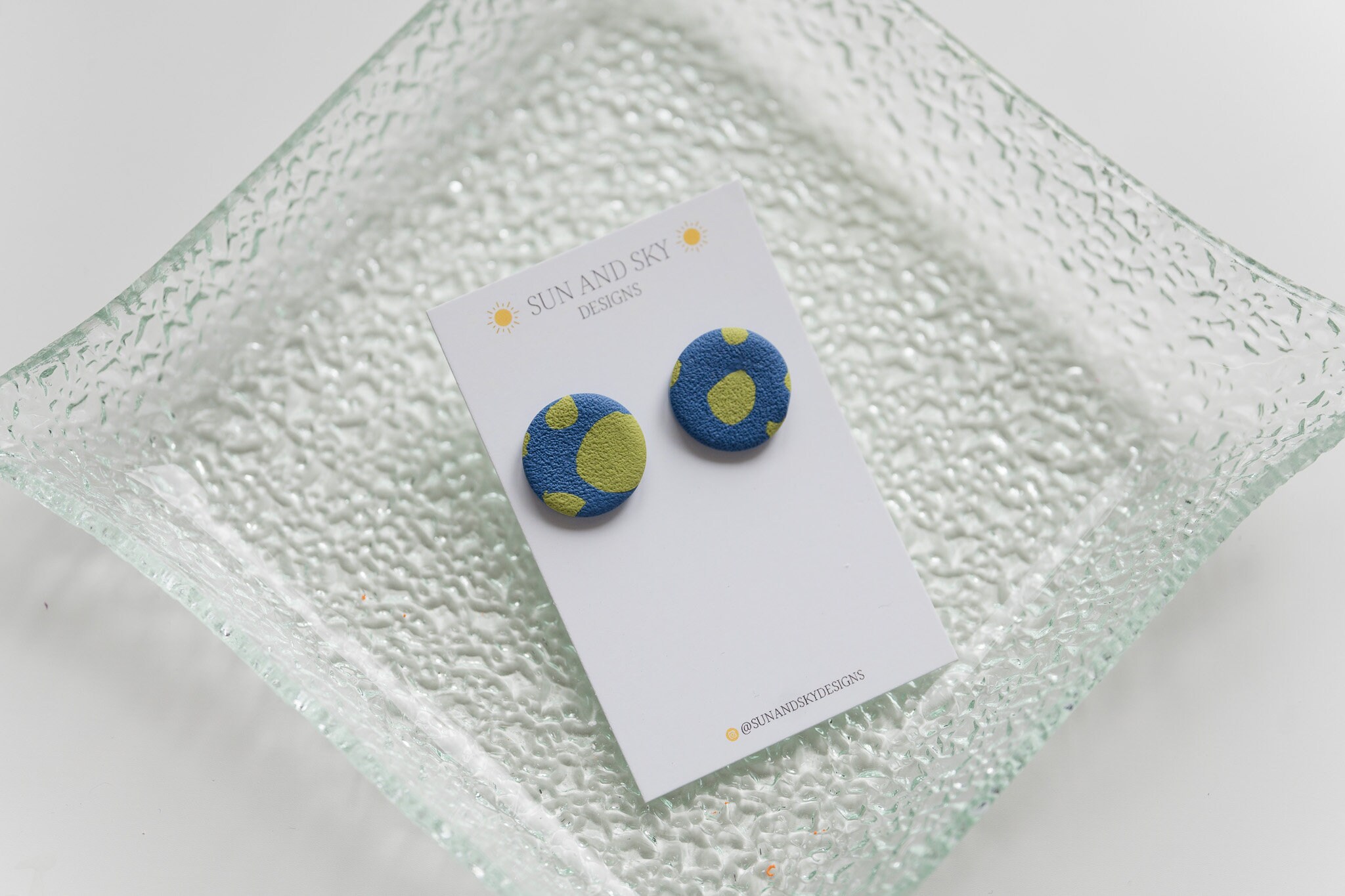 The Back To School Collection | Earth Geography Teacher Stud Statement Earrings Stainless Steel Handmade