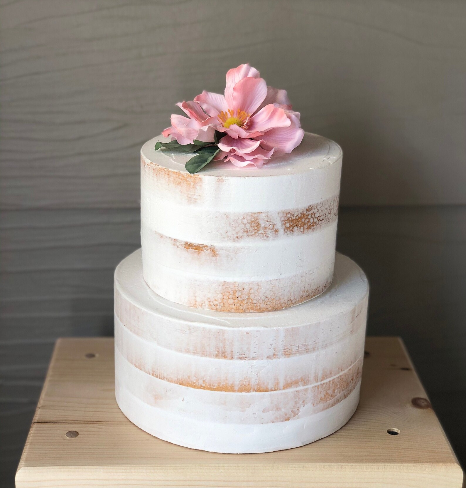 Fakefaux Naked Gold Cake For Display Etsy
