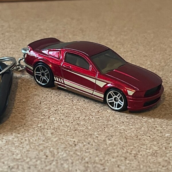 Mustang Hot Wheels Keychain Etsy