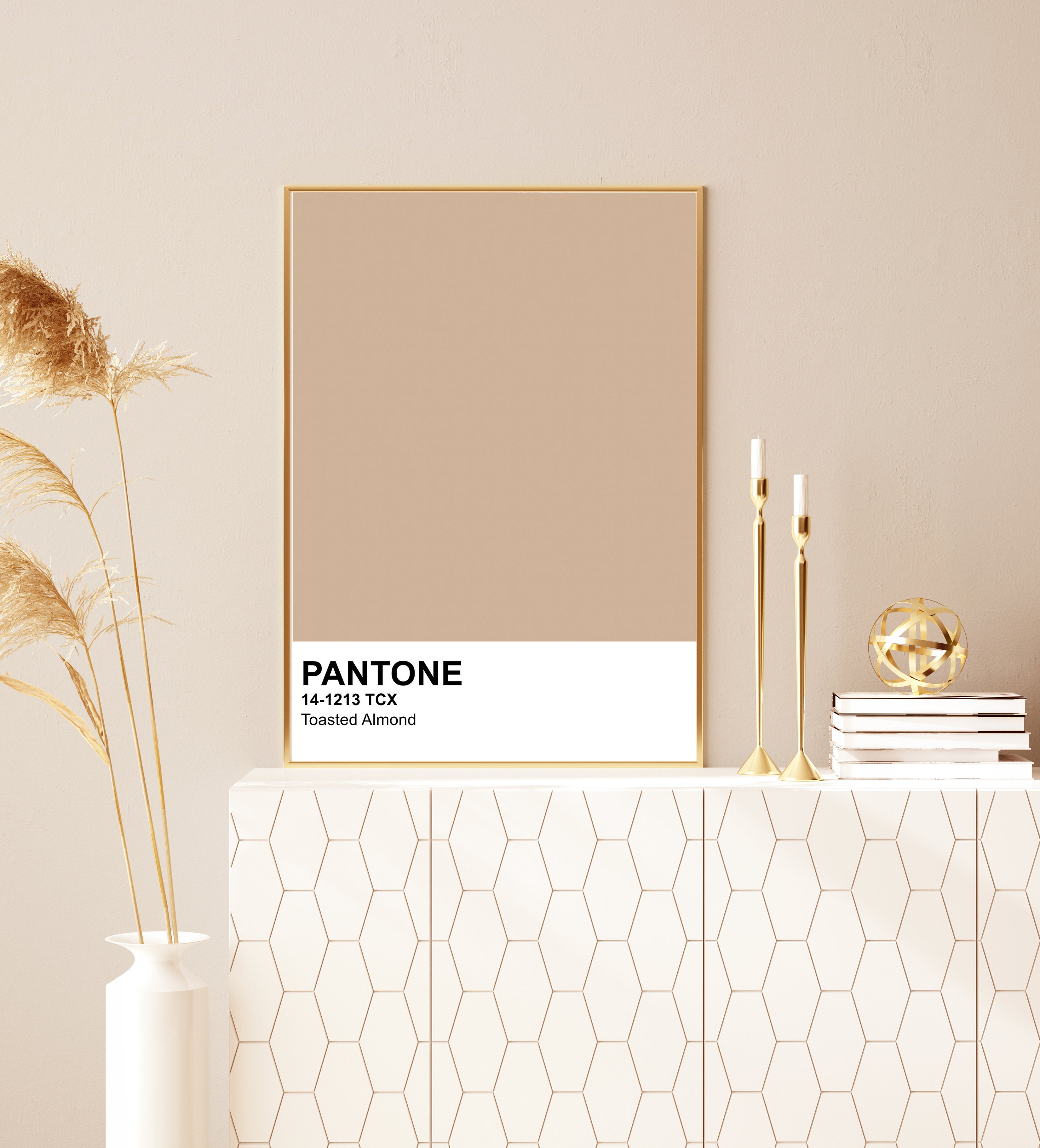 Pantone Print Nude Pantone Poster Imprimable Paint Swatch Etsy