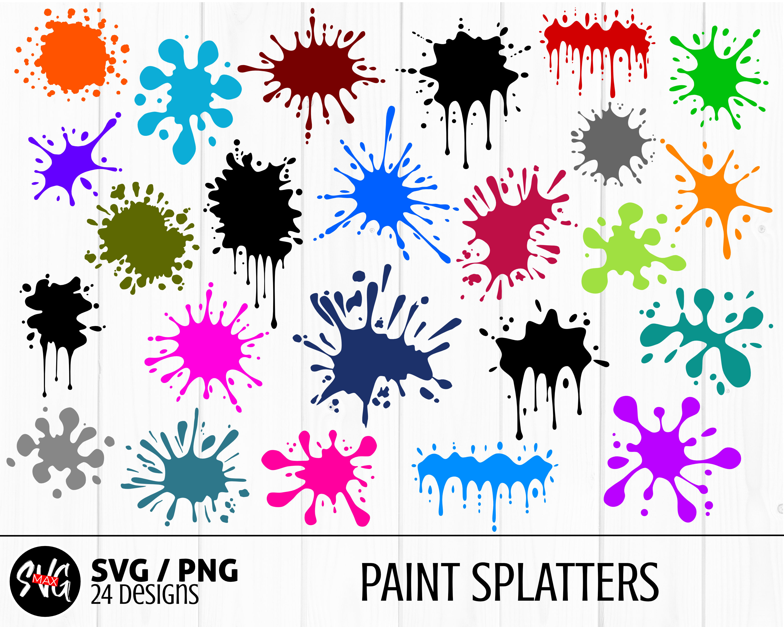 Paint Splash Svg Paint Drips Svg Files For Cricut Splatter The Best