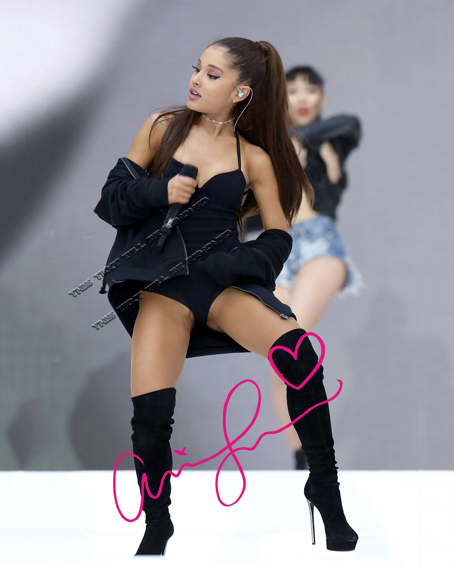 Платье лаковое на молнии и стринги Candy Girl Ariana черные, OS УТ-00000690 - Candy Girl - Эротические платья - Купить