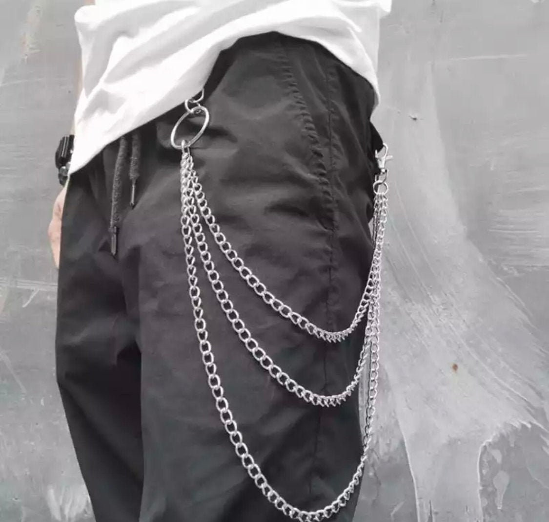Punk Street Keychain Trousers Pants Chain For Man Woman Multi Etsy