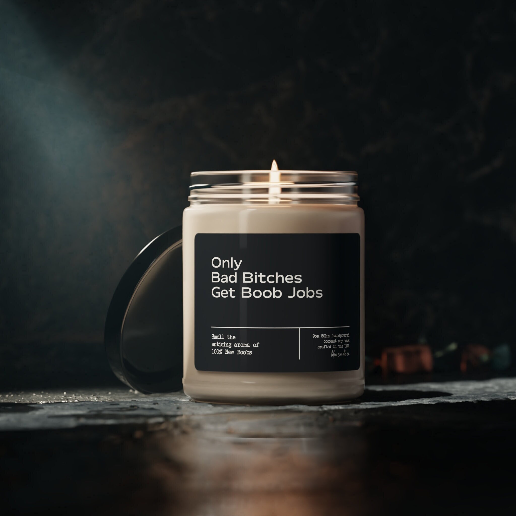 Boob Job Candle Gift For New Boobs Best Friend Gift Only Bad Bitches Get Boob Jobs Candle