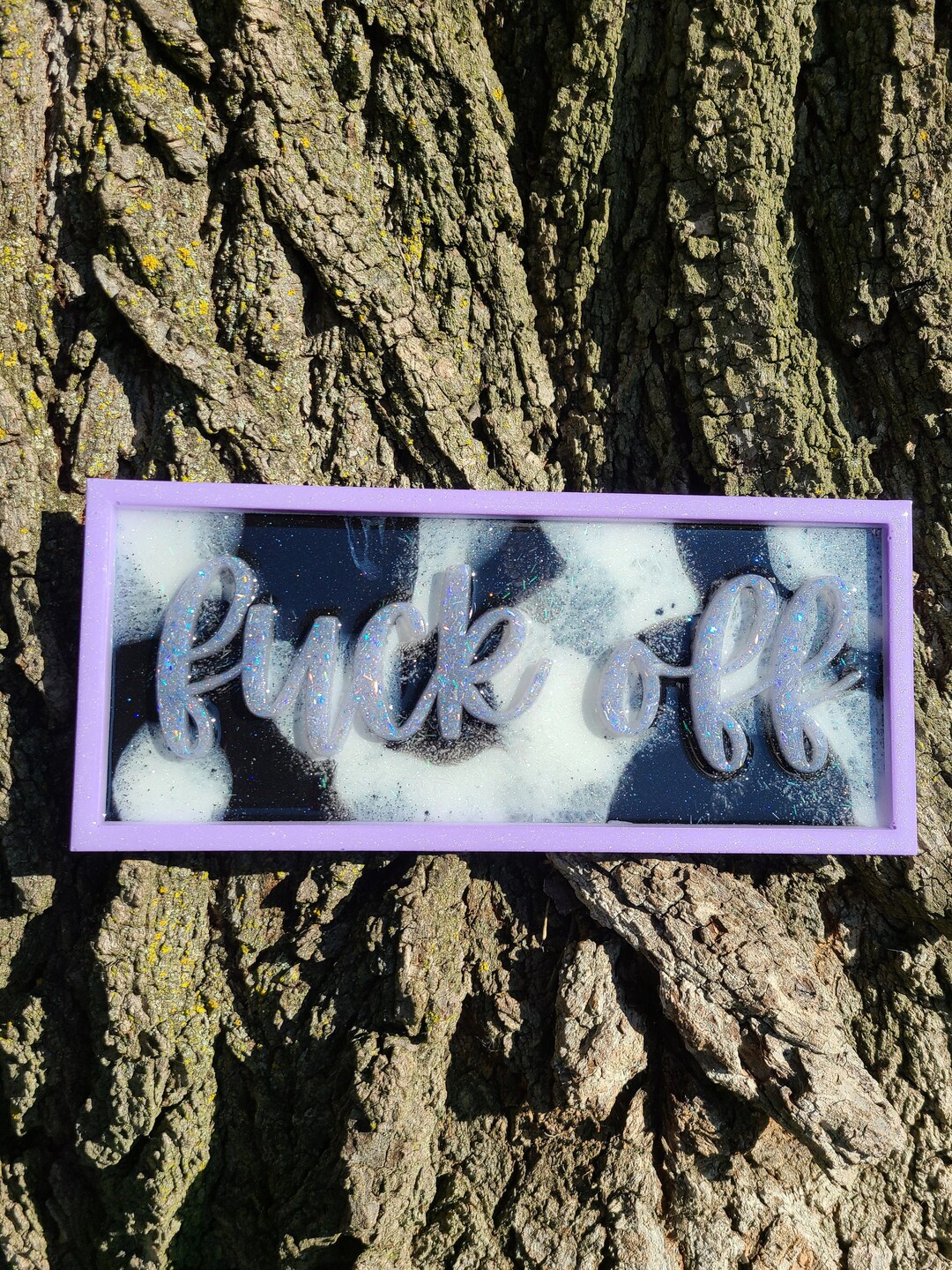 Black And White Fuck Off Sign Etsy