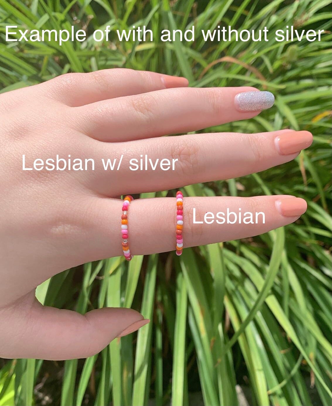 Pride Flag Rings Pride Rings Lesbian Bisexual Pride Gay Seed Bead Rings Lgbtq Rings Pride