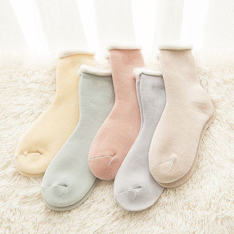 Cosy Fleece Lined Socks, Thermal Winter Fluffy Cute Sock, Bed Gift For Her, Him, Christmas Gifts