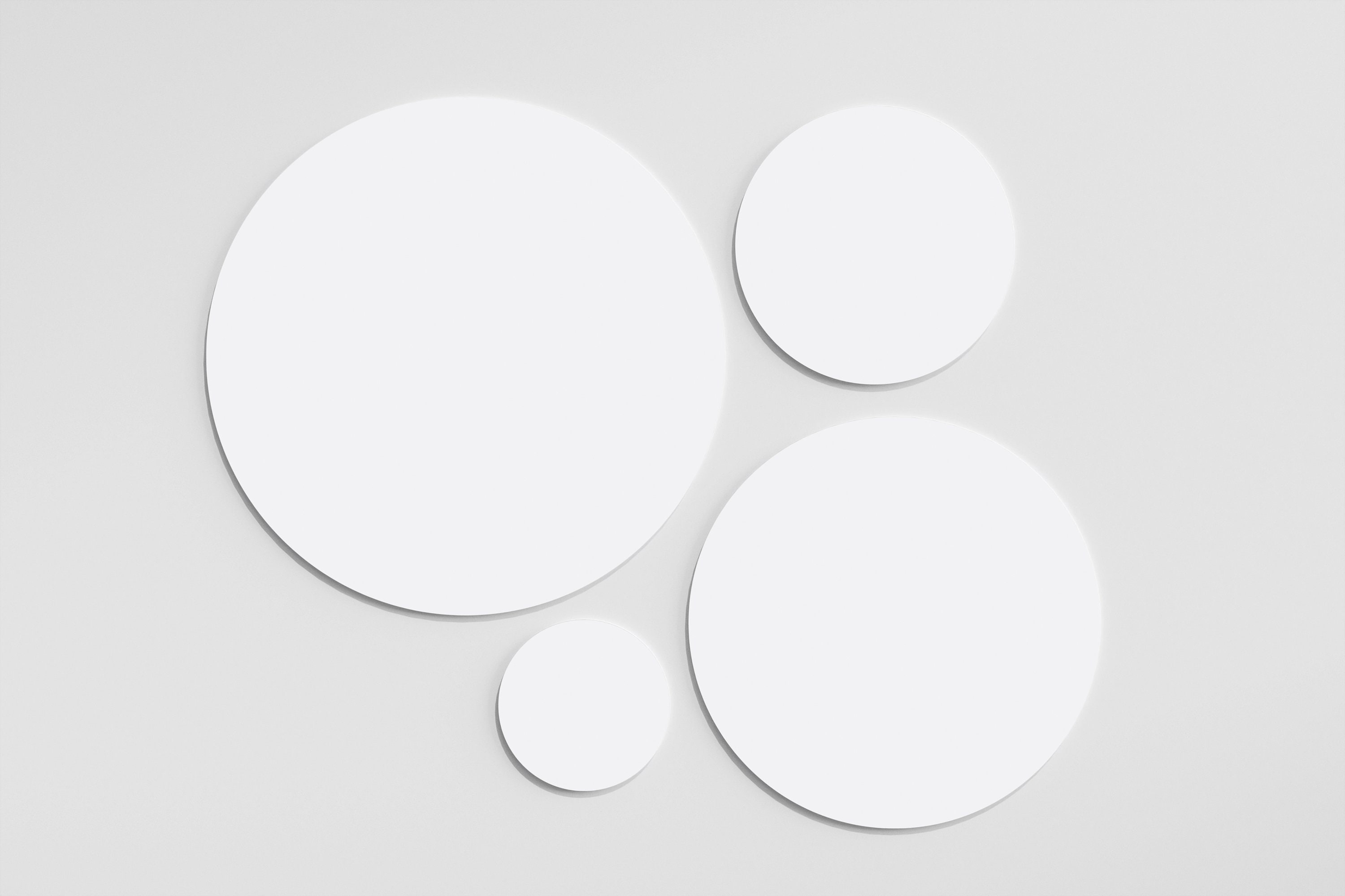 White Round Acrylic Blanks | Circle For Diy Wedding Kits & Crafts. Available in Large, Small Custom Sizes