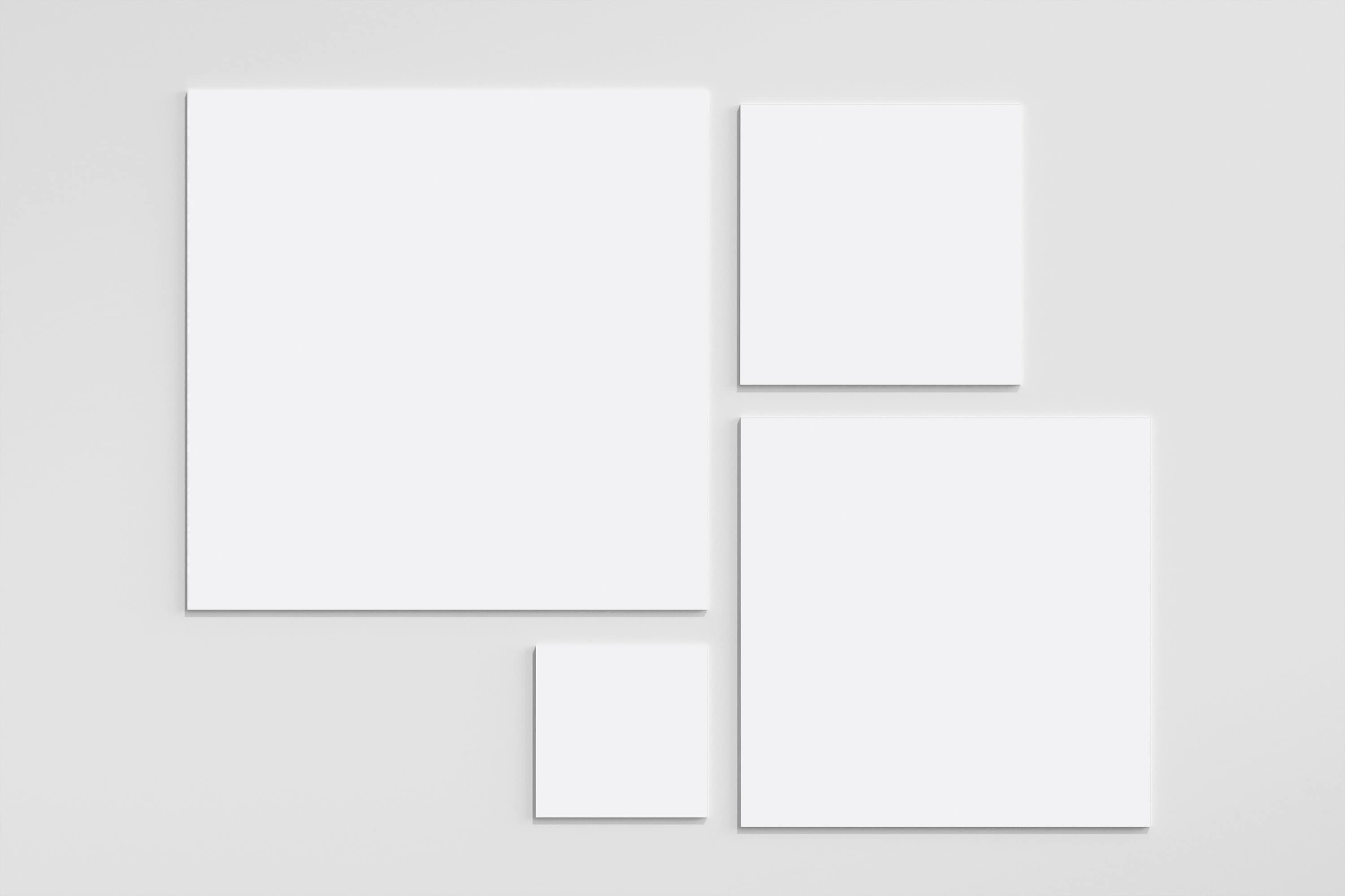 White Square Acrylic Blanks | For Diy Wedding Kits & Crafts. Available in Large, Small Custom Sizes