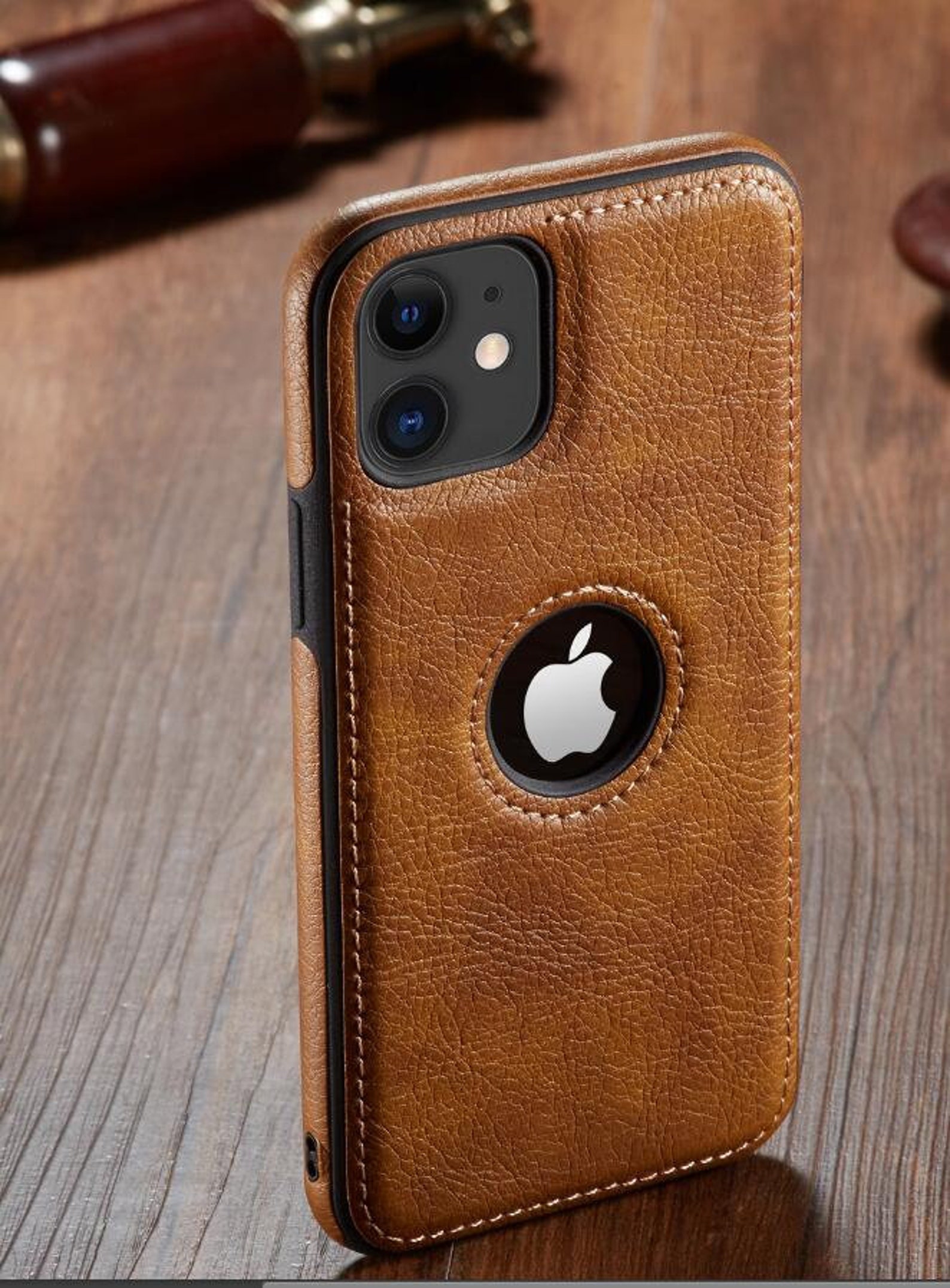 For Iphone 13 Pro Max Case Luxury Business Leather Stitching Etsy UK