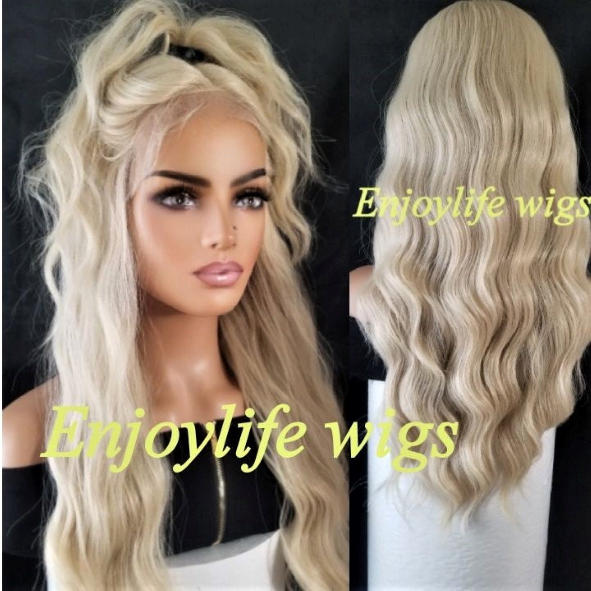 Sexy Blonde Transparent Lace H D Front Loose Wave Wig Perfect For All Skin Tones Etsy
