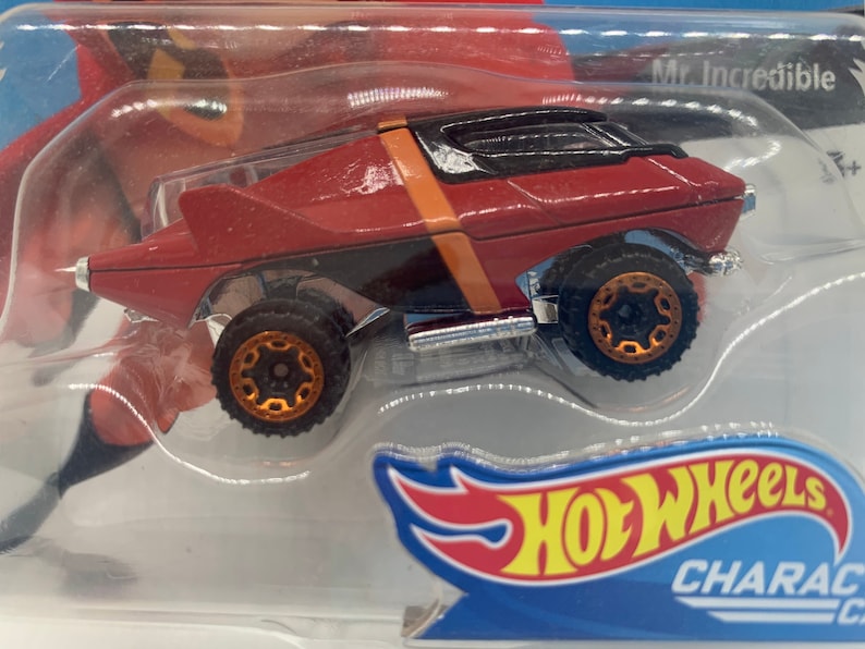 Hot Wheels Mr Incredible The Incredibles Red Disney Character Etsy