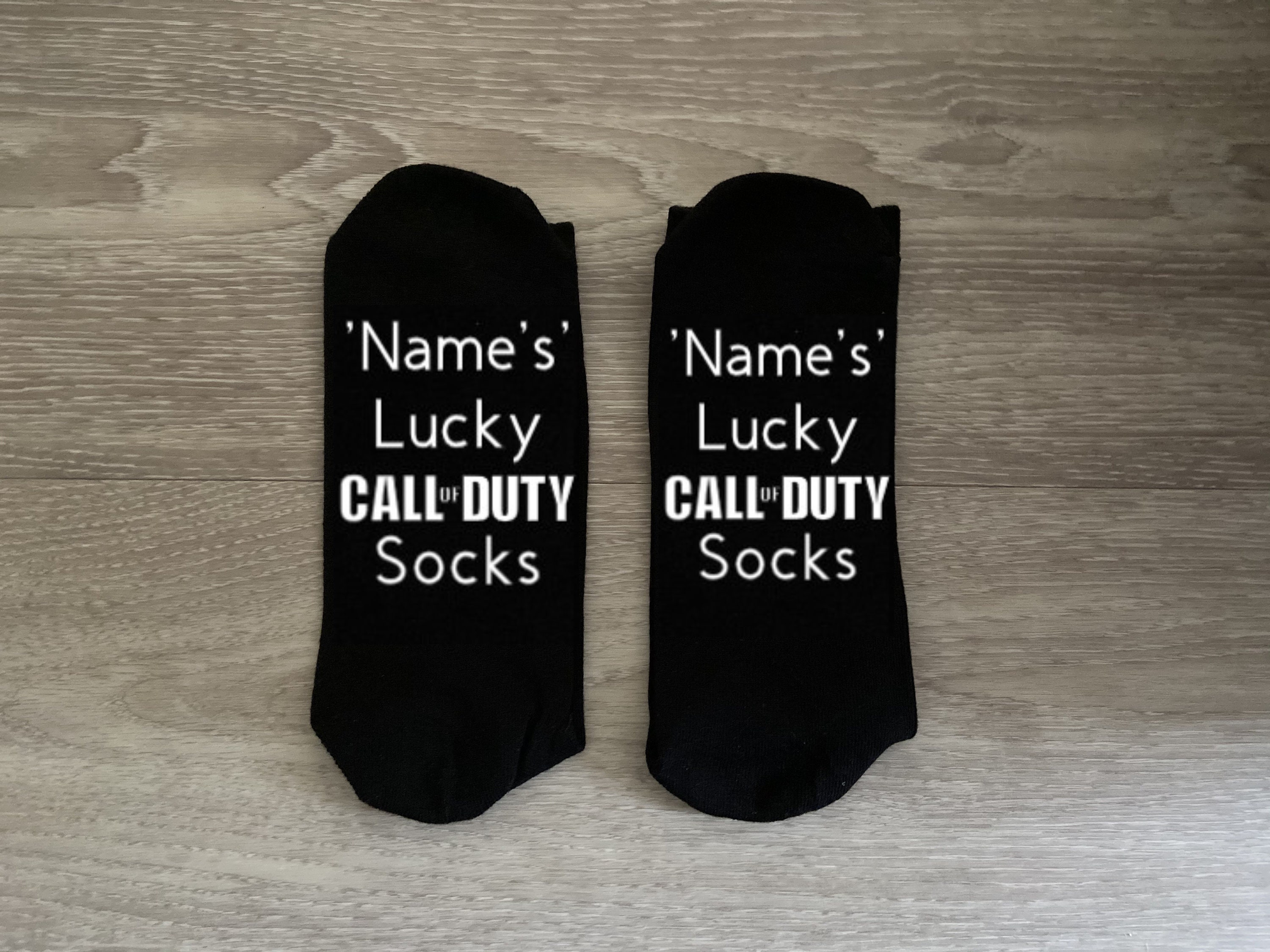 Personalised Gift Funny Cod Call Of Duty Gaming Socks