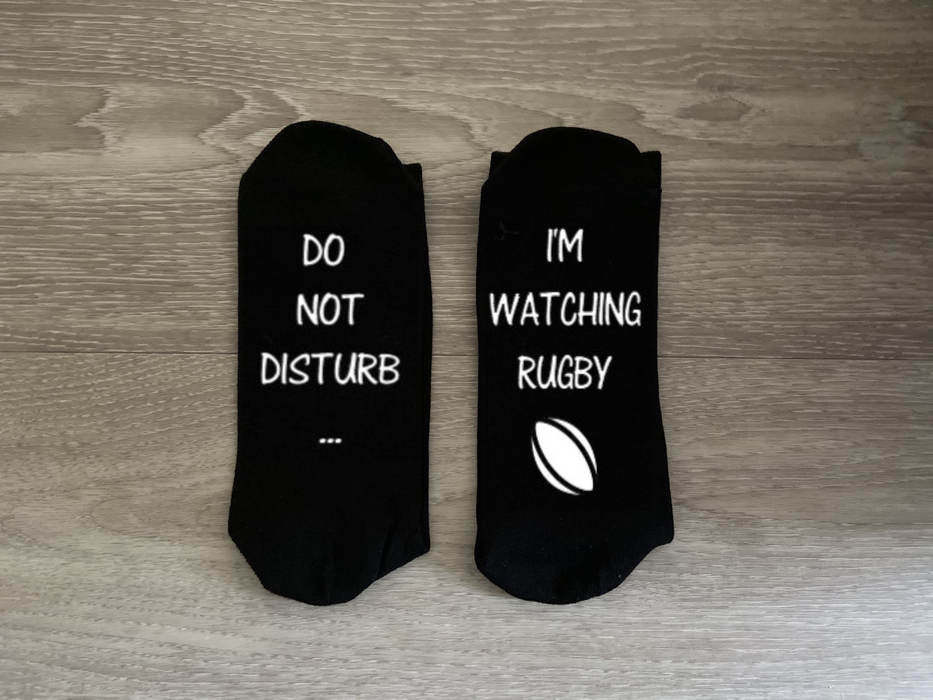 Do Not Disturb I’m Watching Rugby Gift Sock, Funny Sock