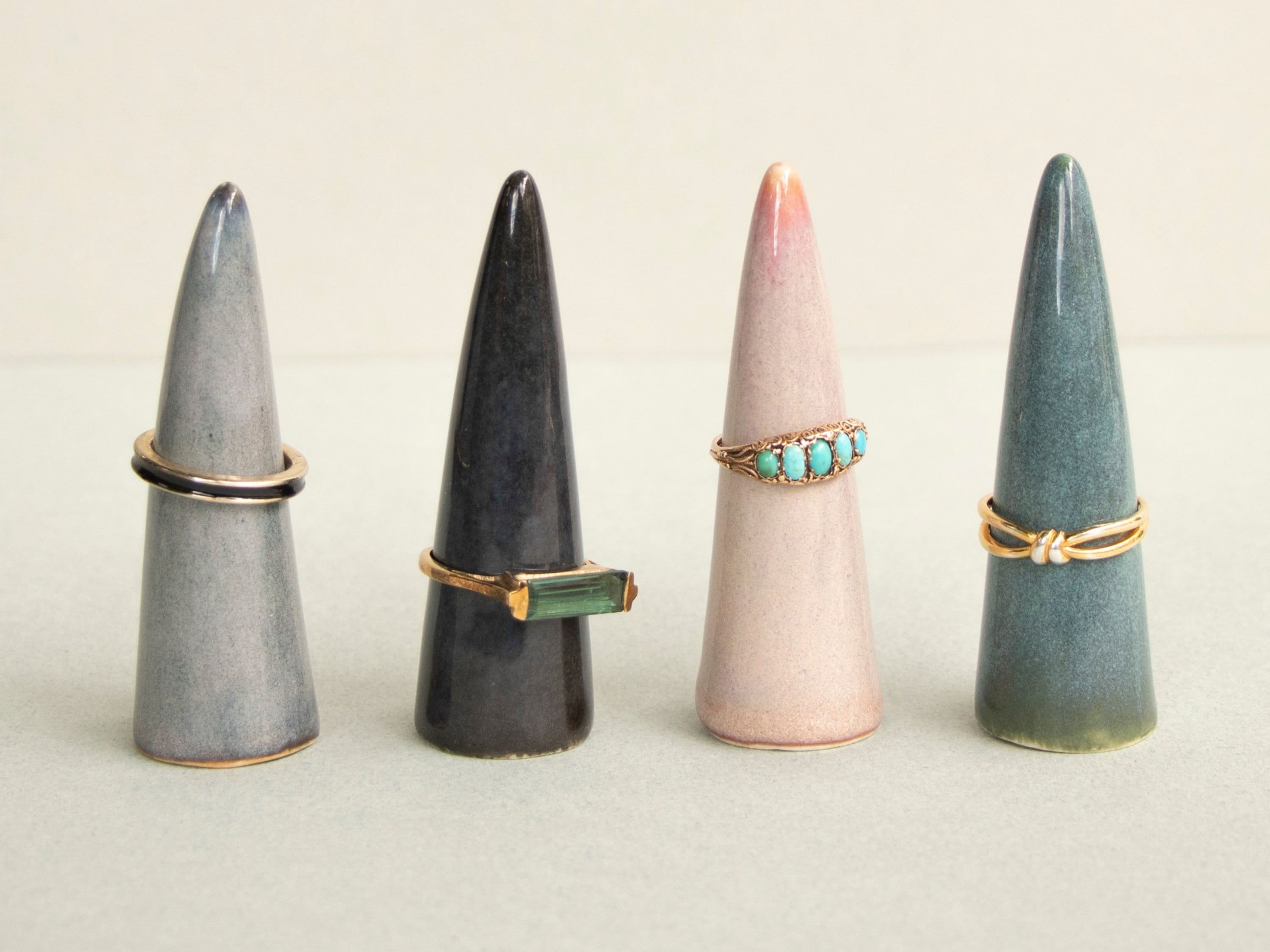 Ring Holder | Handmade Ceramic Ring Cone Jewellery Stand Engagement Stylish For Women Wedding Gift Men