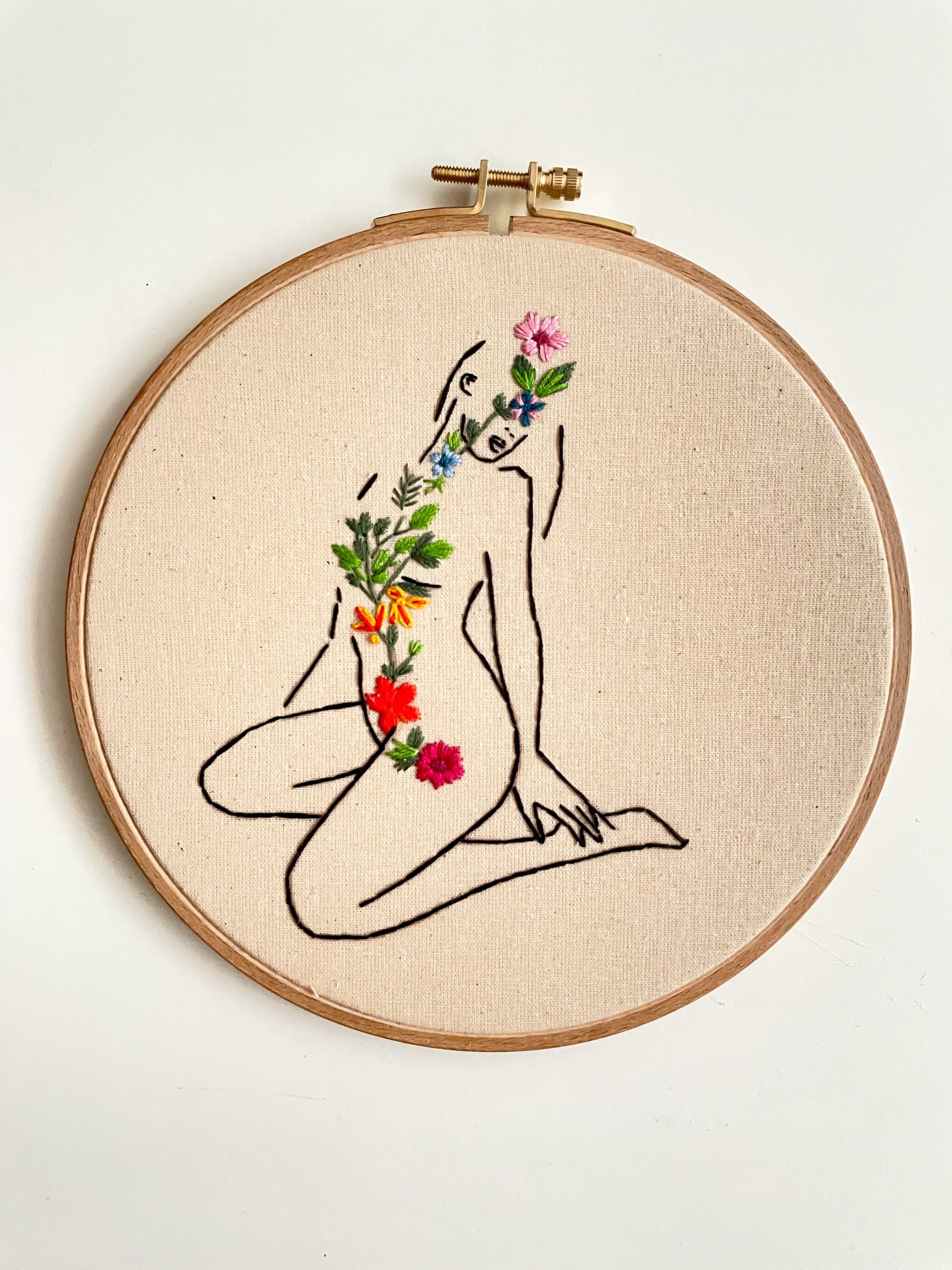 Nude Girl Embroidery Pattern Pdf Pattern Beginner Etsy