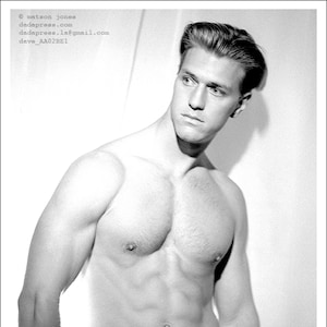 Matson Jones Male Physique Nude Full Frontal Athletic Well Hung Surfer Muscular Ripped Torso