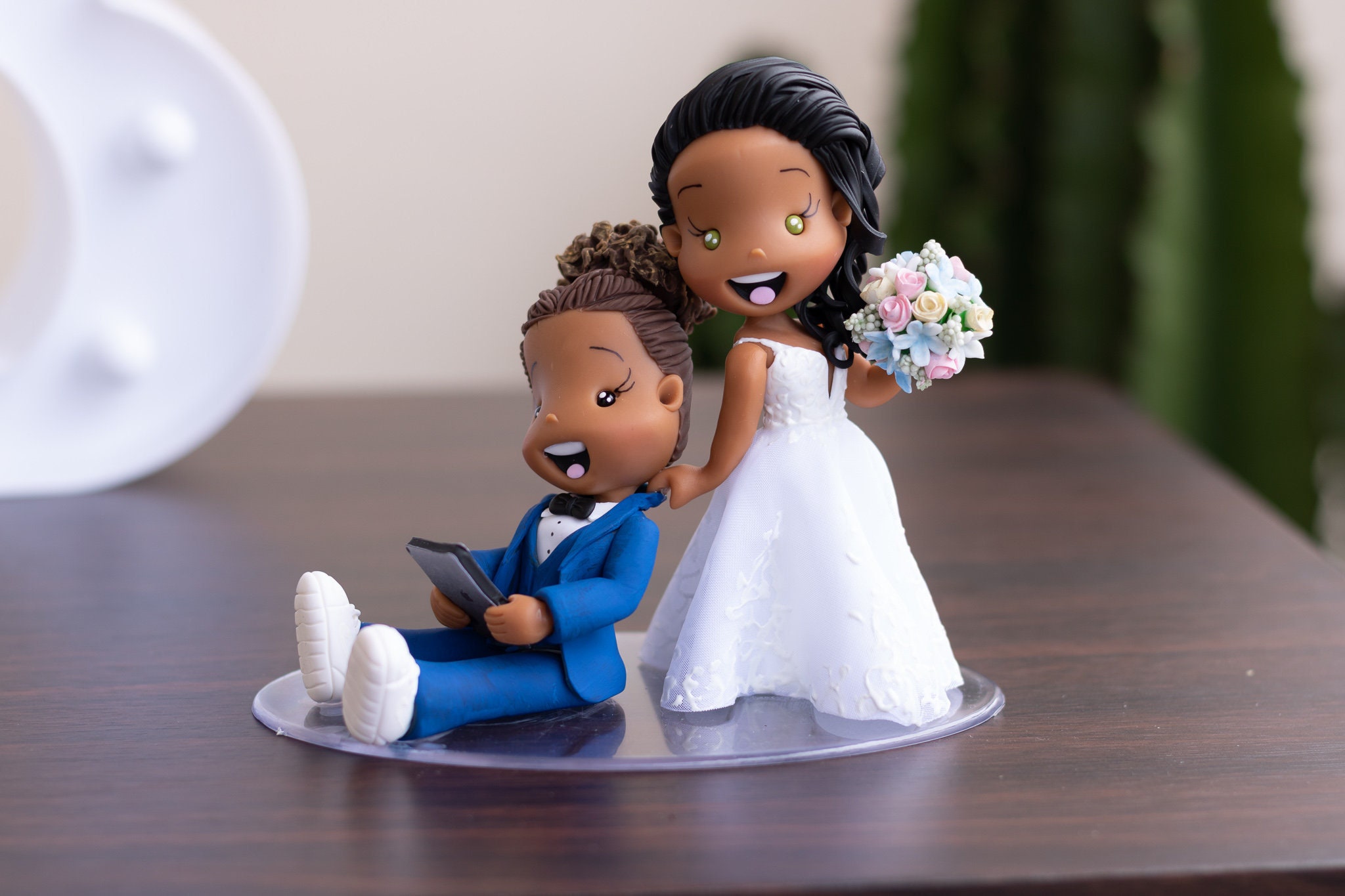 LGBTQ Wedding Cake Topper Custom Same Sex Couple Personalized Wedding Gift LGBT Wedding