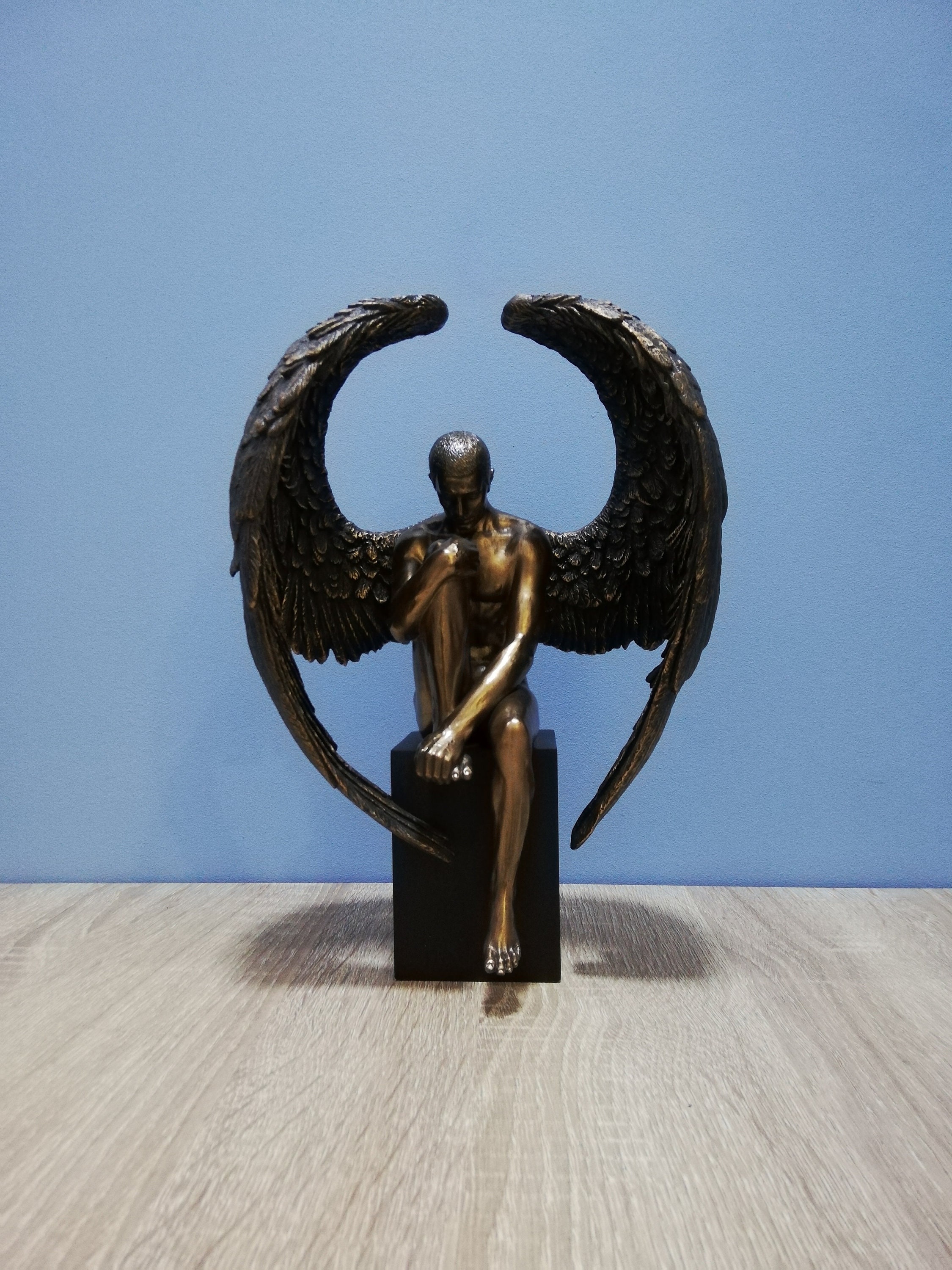 Nude Male Angel Statue Etsy