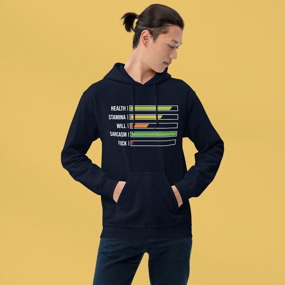 Gaming HUD Health Stamina Will Sarcasm Fuck Bars Custom Etsy