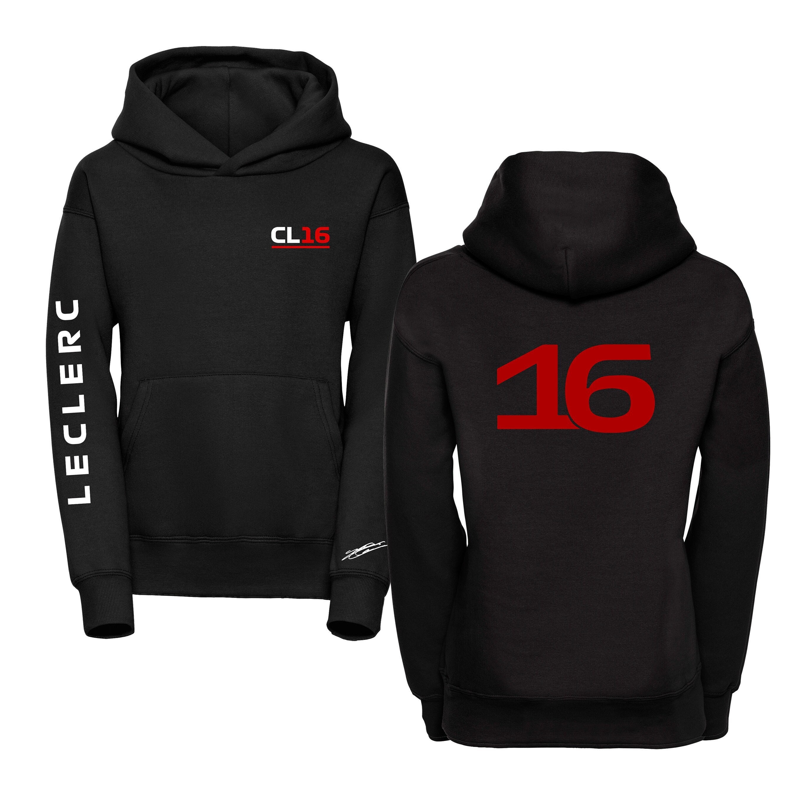 studio 24 Signature Collection Charles Leclerc Hoodie F1 Hooded Sweater Ferrari 16 Racing Hoody Free UK Shipping