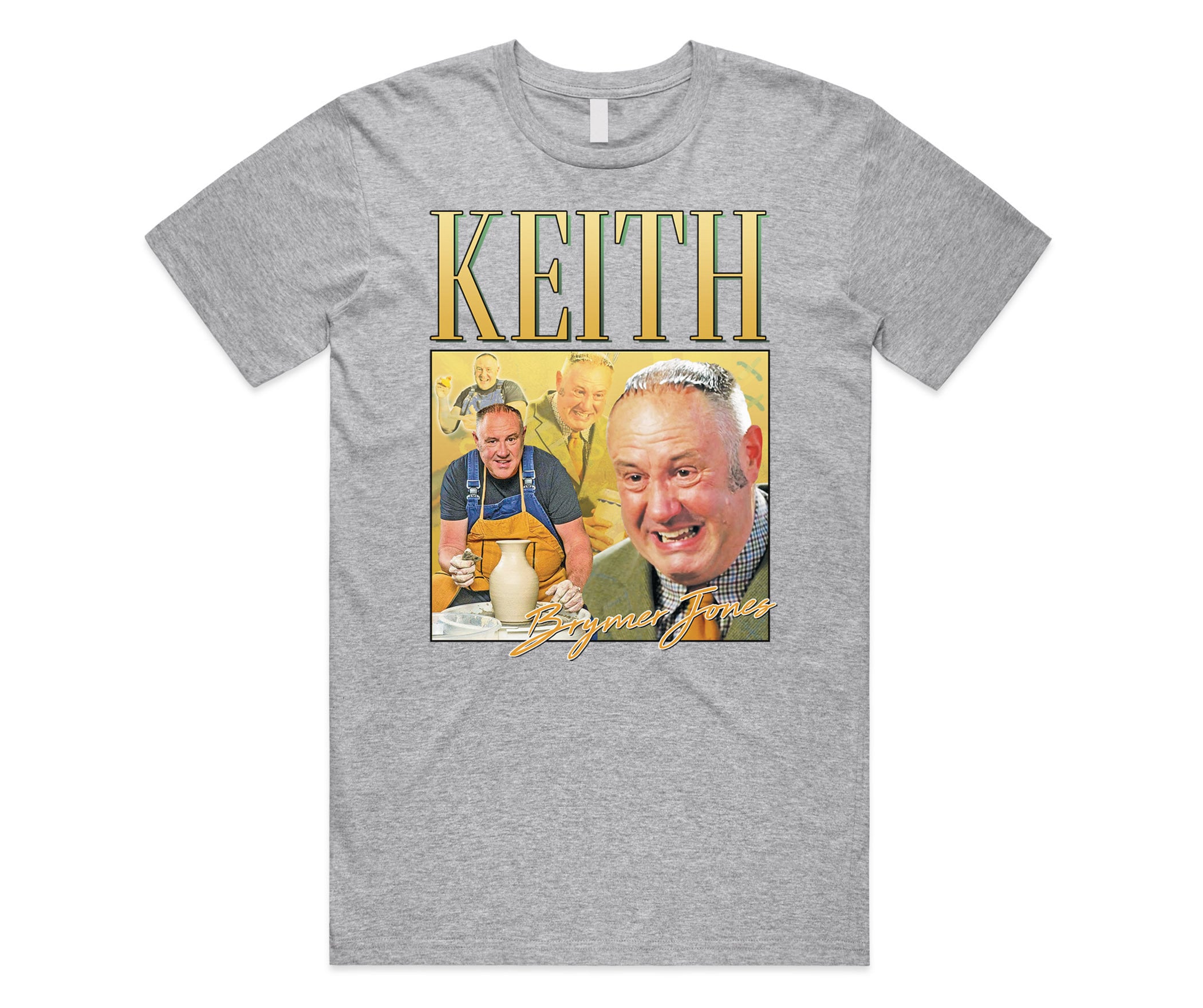 Keith Brymer Jones Homage T-Shirt Tee Top Pottery Funny Icon Gift Throw British Tv