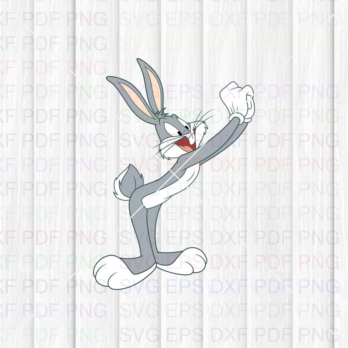 Bugs Bunny Svg Dxf Eps Pdf Png Cricut Cutting File Etsy Uk