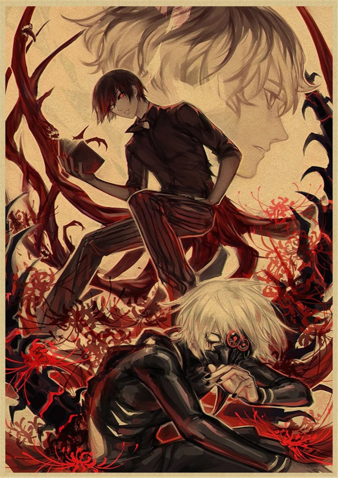 Tokyo Ghoul TV Anime Poster Wall Decor Wall Hangings Etsy