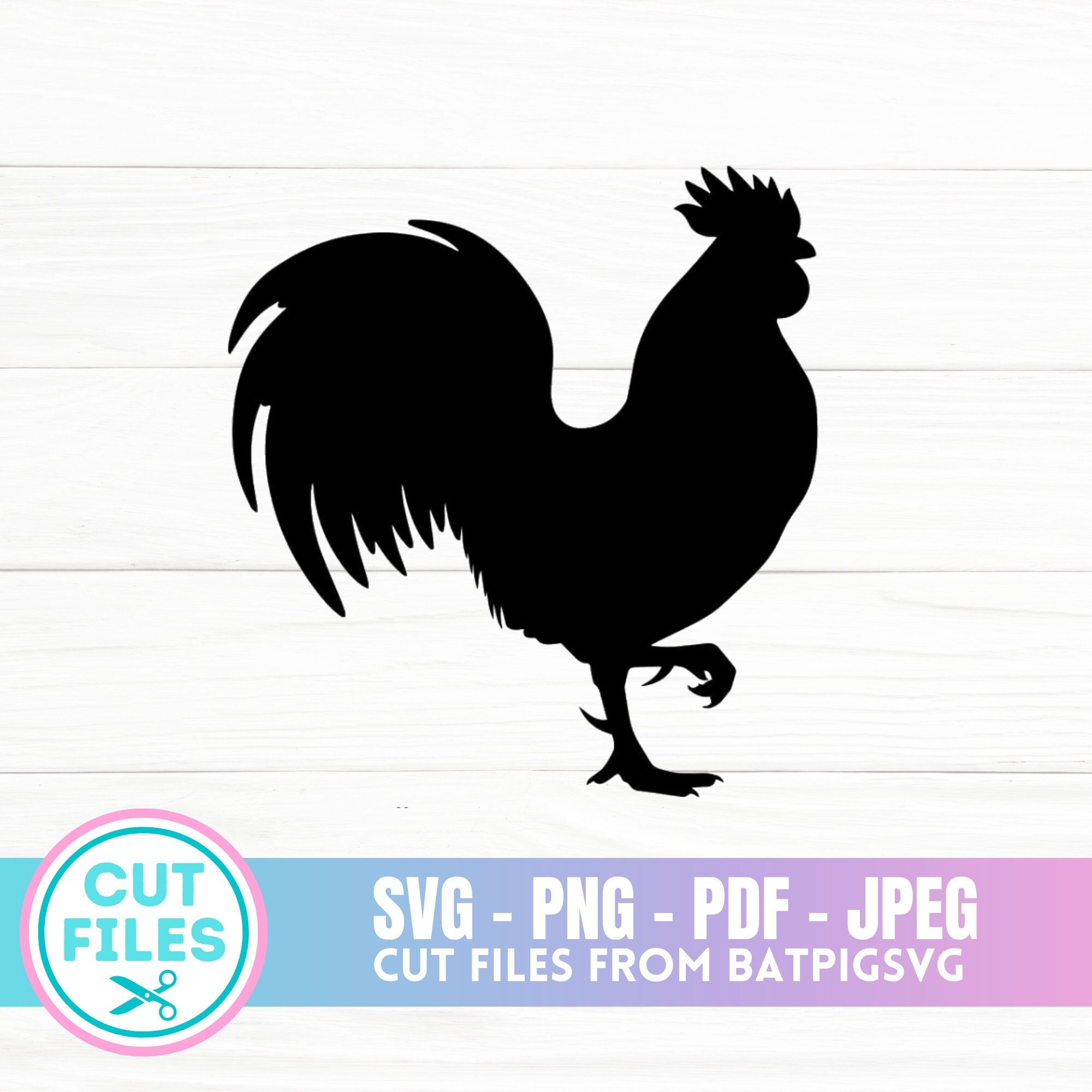 Rooster SVG Rooster Chicken Farm Svg Farmhouse SVG Etsy