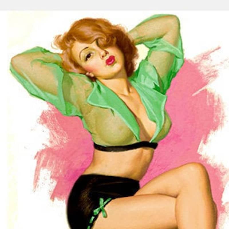 Vintage Nude Pinup Etsy