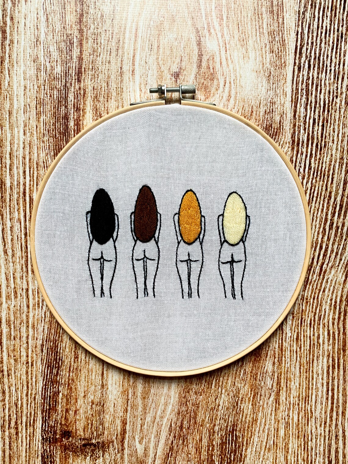 PDF Embroidery Pattern Line Naked Girls Design Butt Embroidery Body Embroidery Nude Design