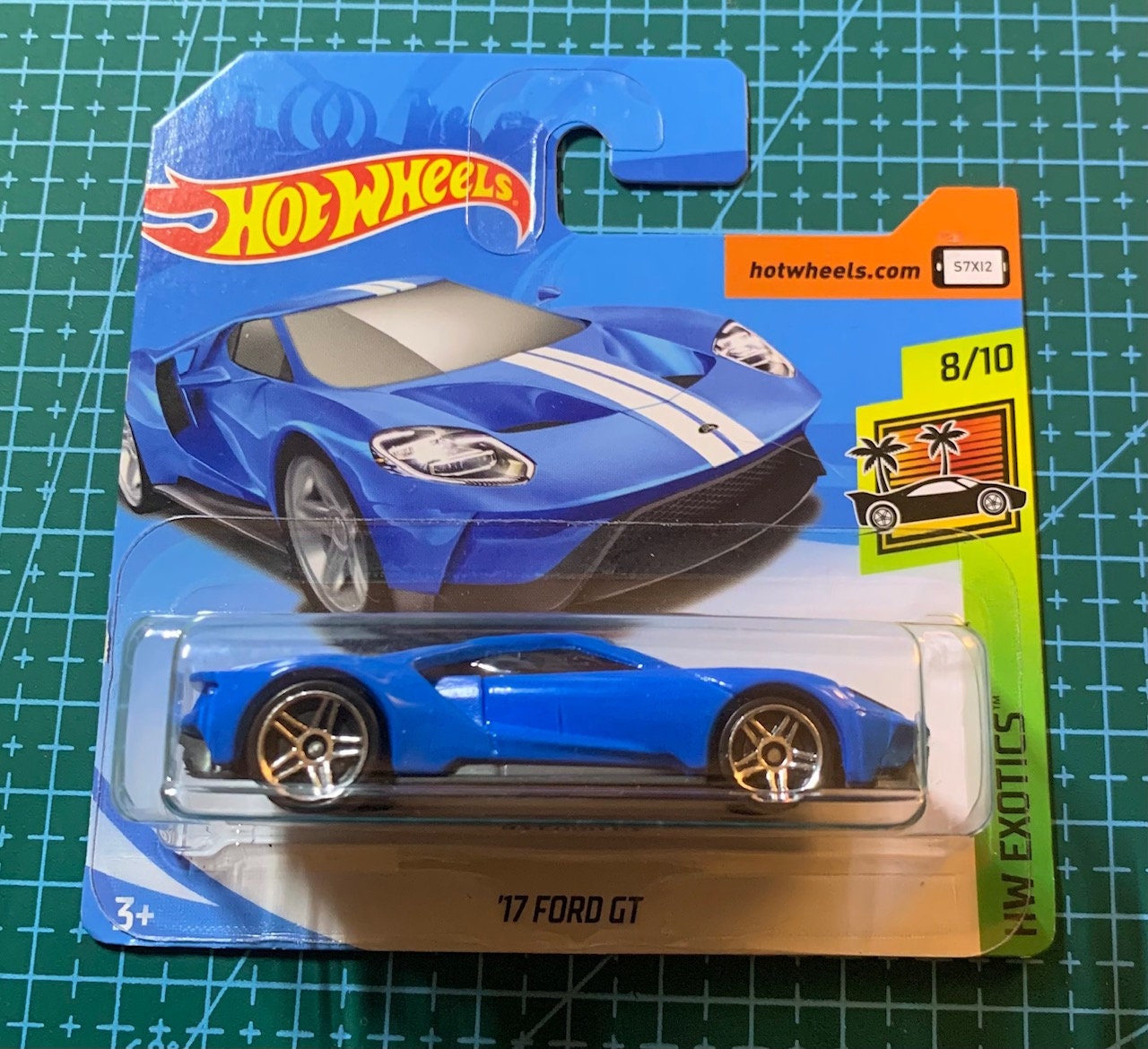 Hot Wheels 2017 Ford Gt Blue With White Stipes Hw Exotics Etsy
