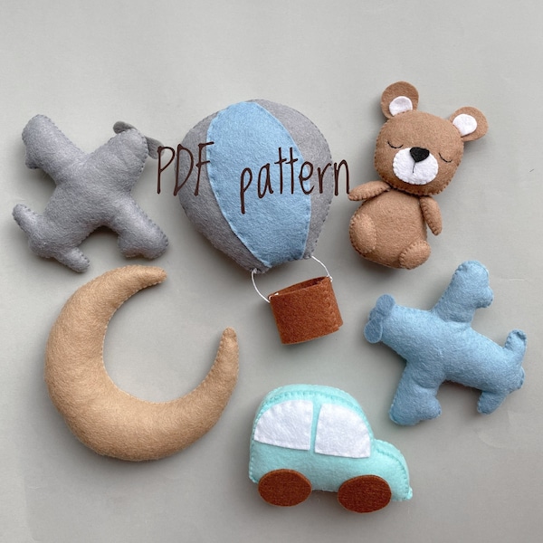 Hot Air Balloon Mobile Etsy