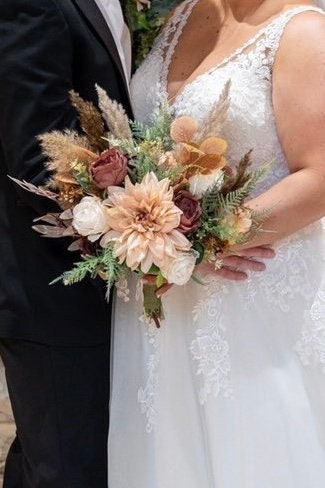 Luxury Custom Silk Wedding Flowers, Artificial Bridal Bouquet, Bouquet