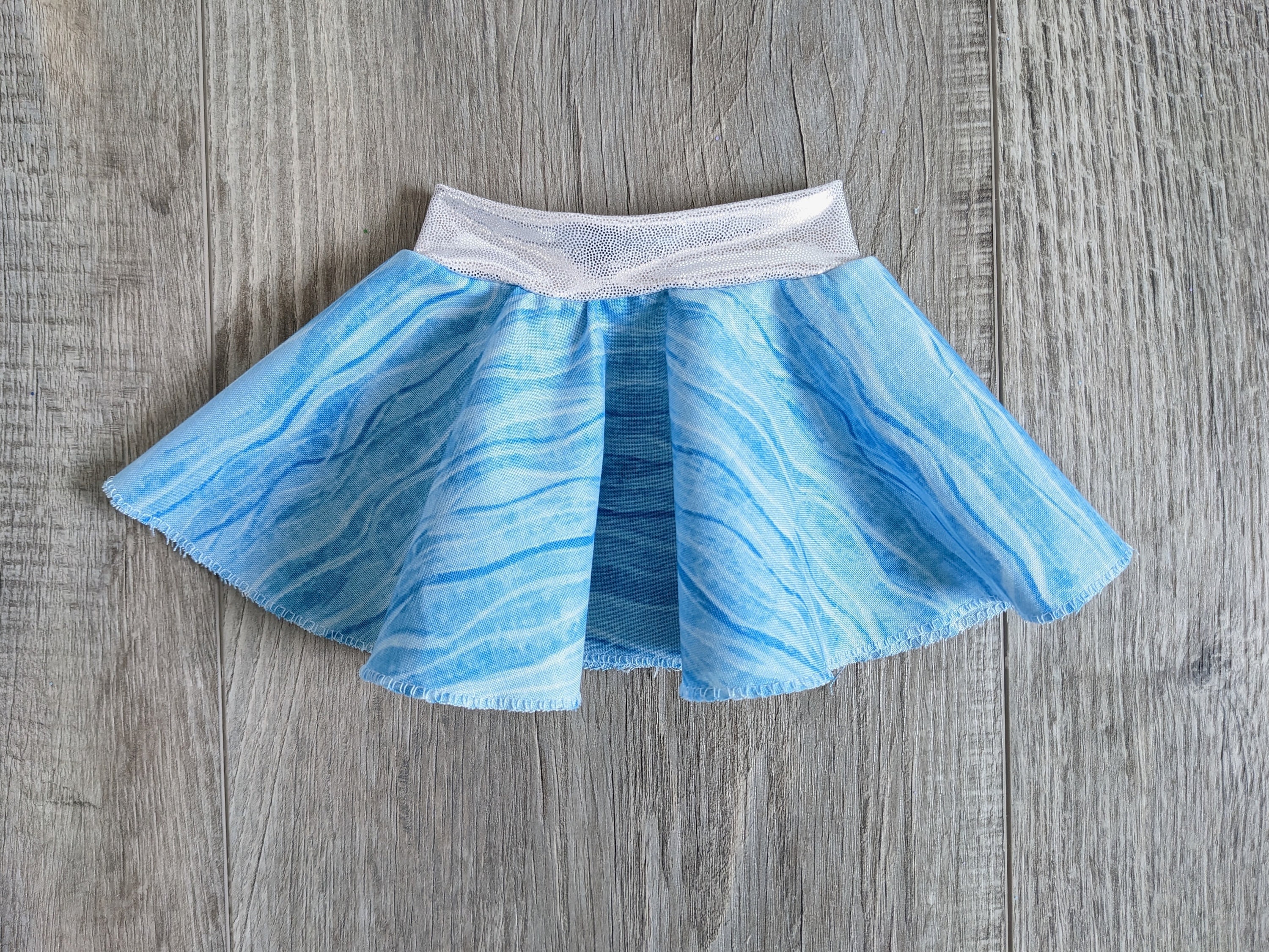 perfect Blue Star Circle Skater Skirt for 18 Inch American Girl