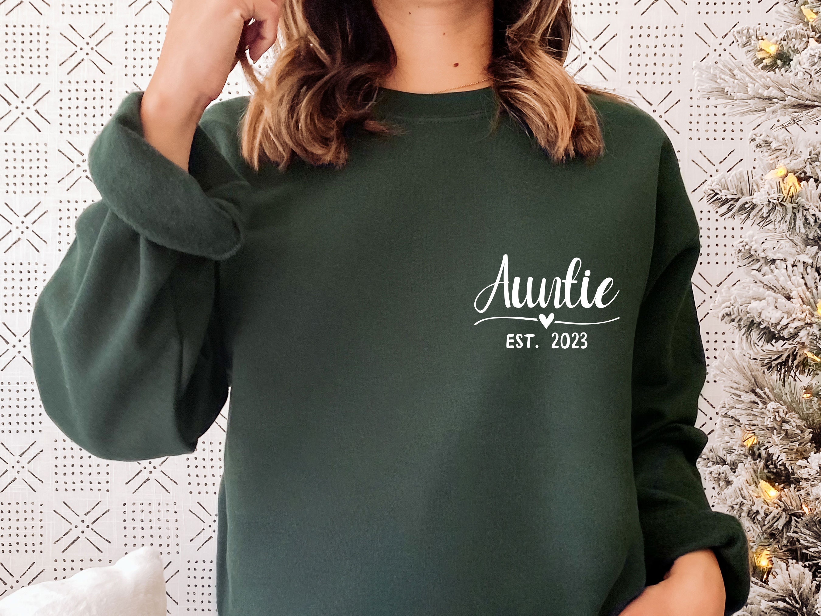 Auntie Sweatshirt, Custom Sweater, Cute Gifts, Personalised Auntie, New Gift, Best Aunt Mothers Day Top, Top