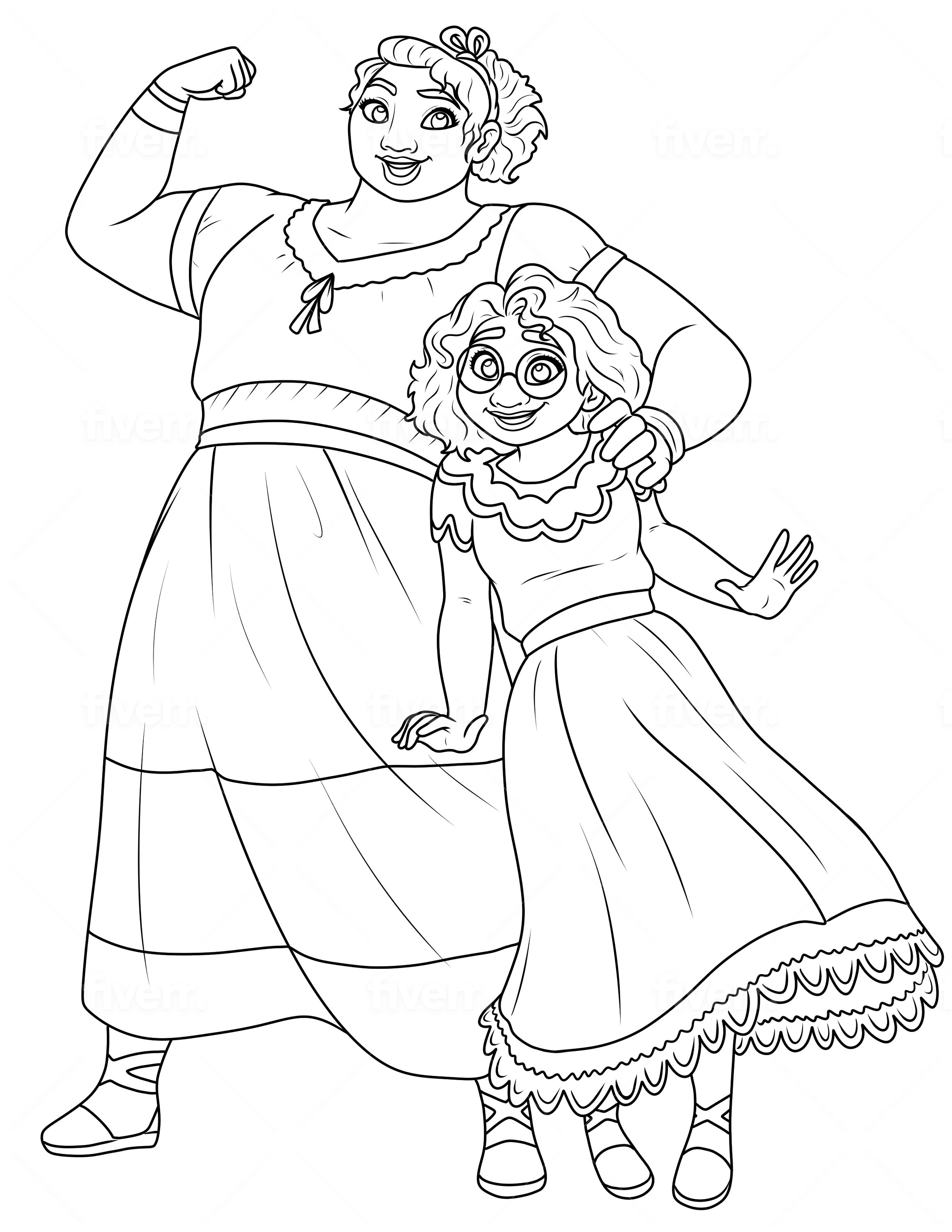 Isabela From Encanto Coloring Pages Encanto Coloring Pages Coloring