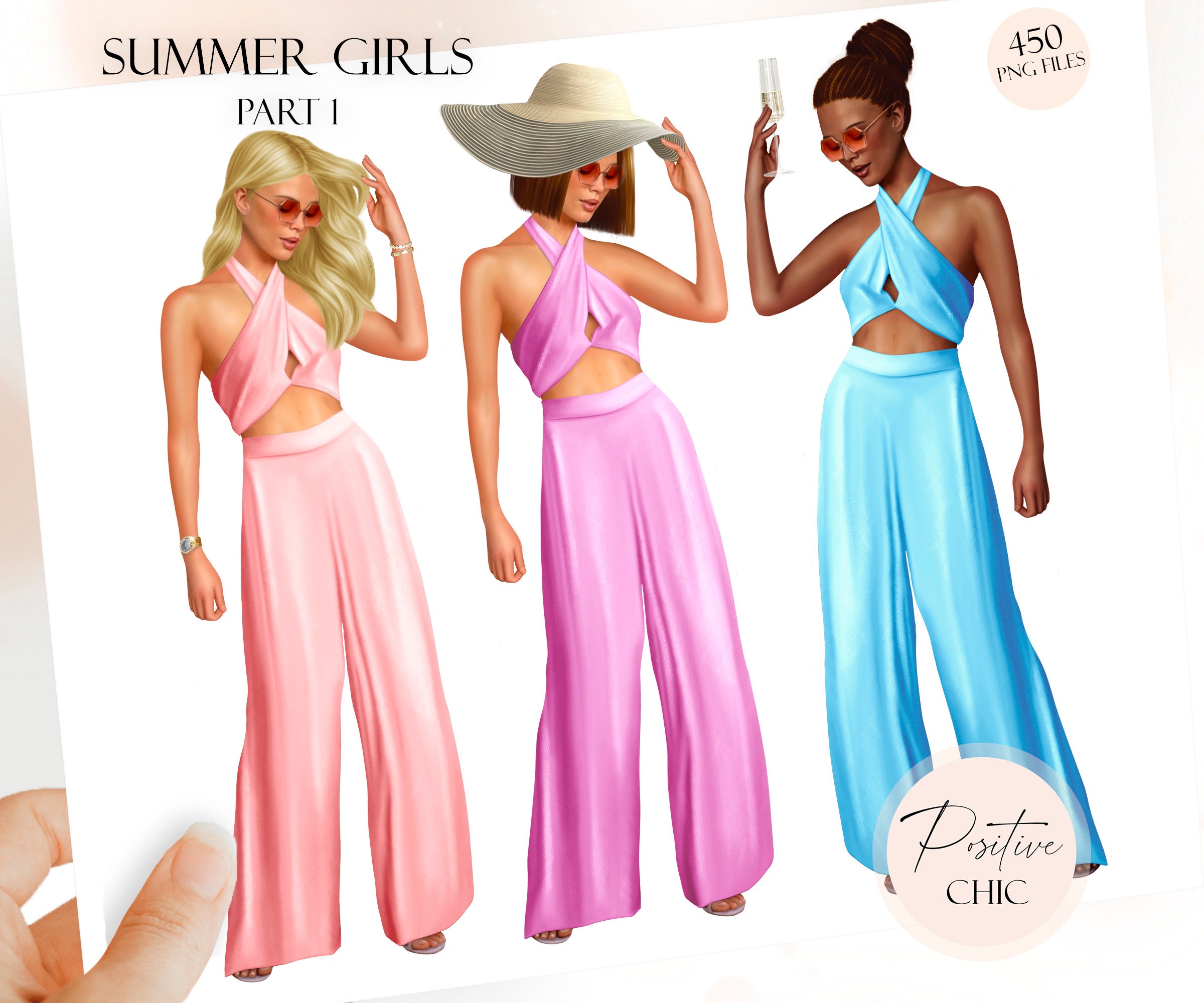 Boss Babe Clipart Planner Girl Clipart Fashion Girl Etsy