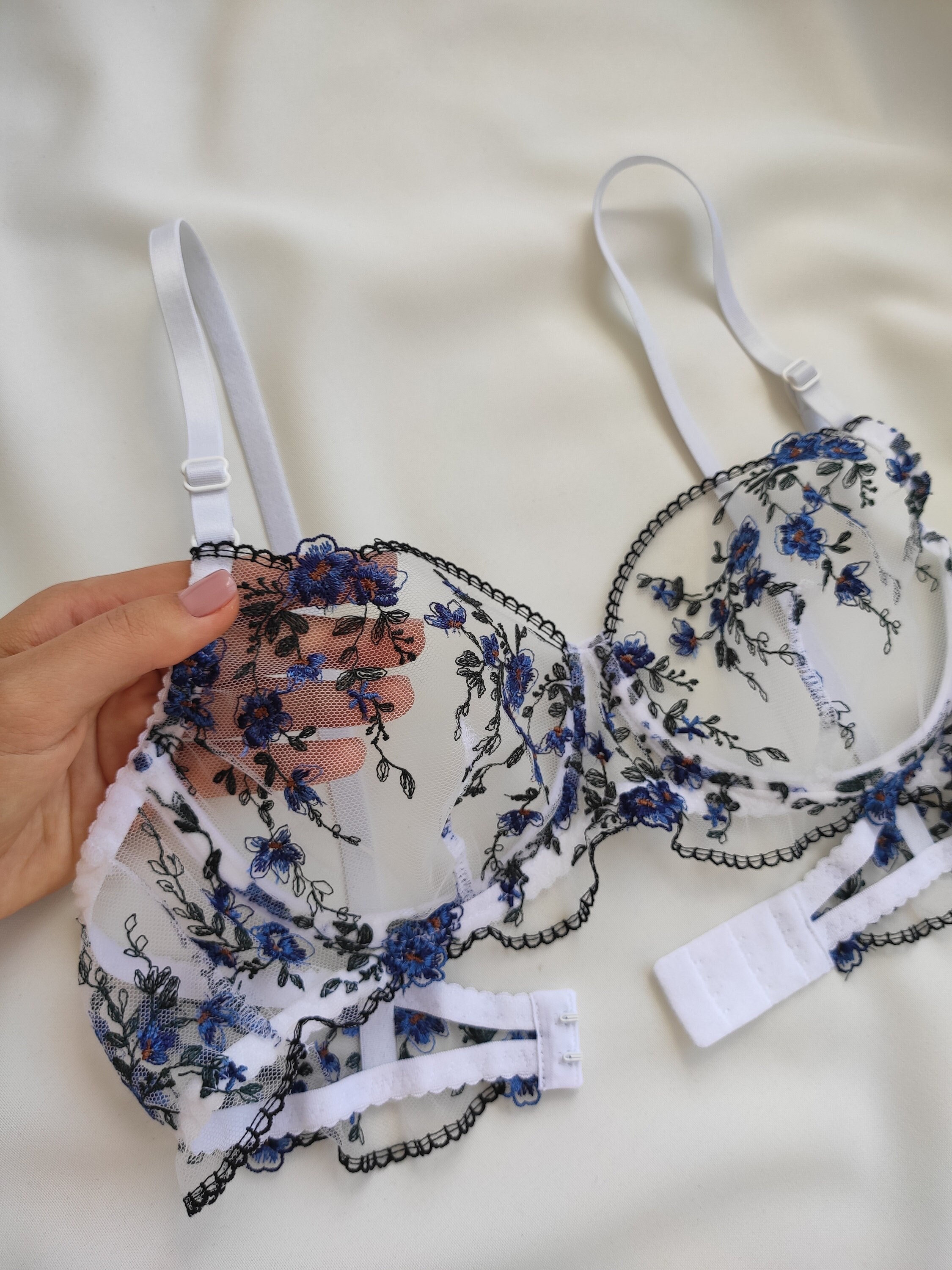 Ultra Sheer Mesh Lingerie Set Lingerie See Through See Through Panties
